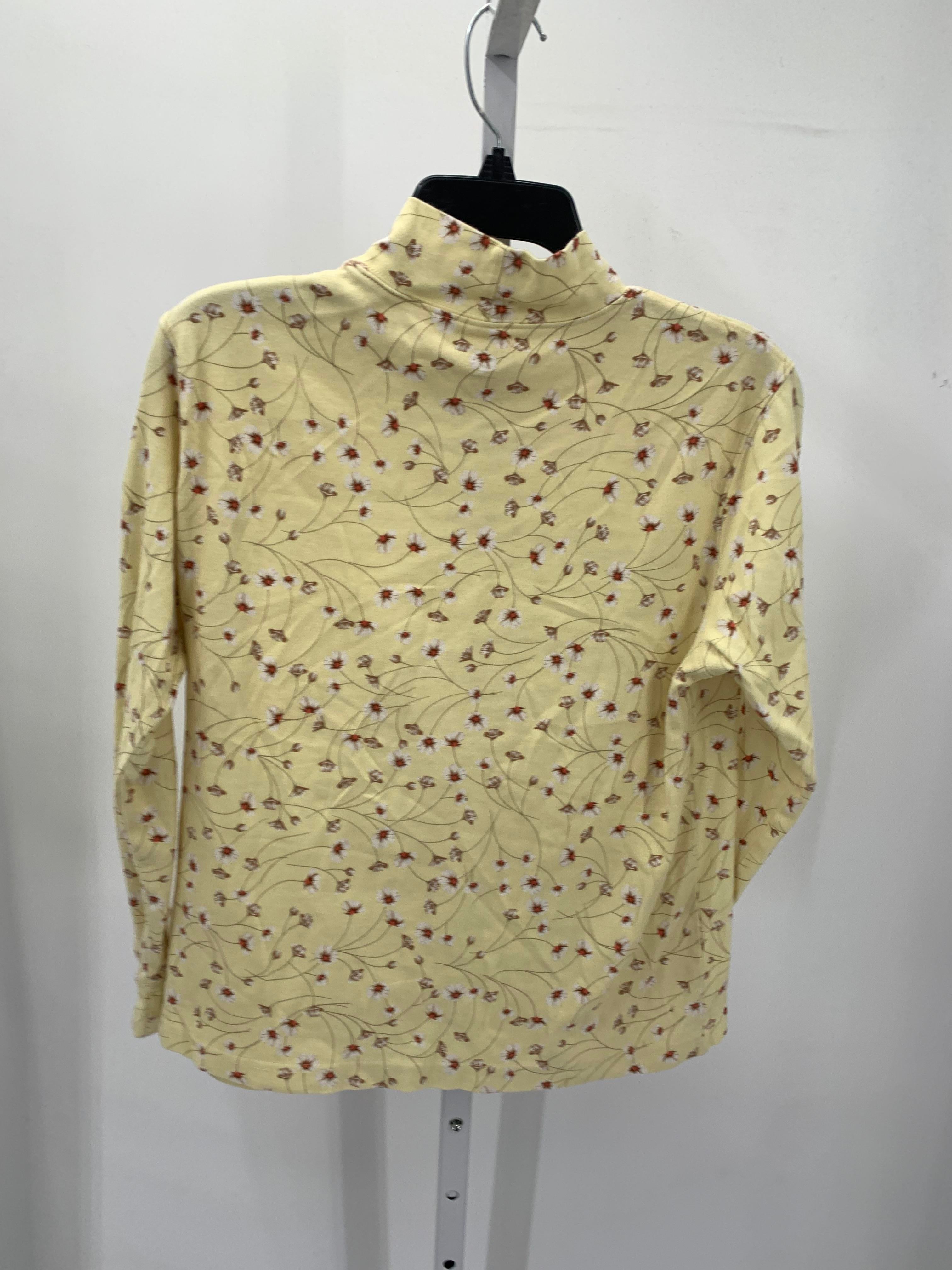 Lands End Size Medium Petite Petite Long Sleeve Shirt