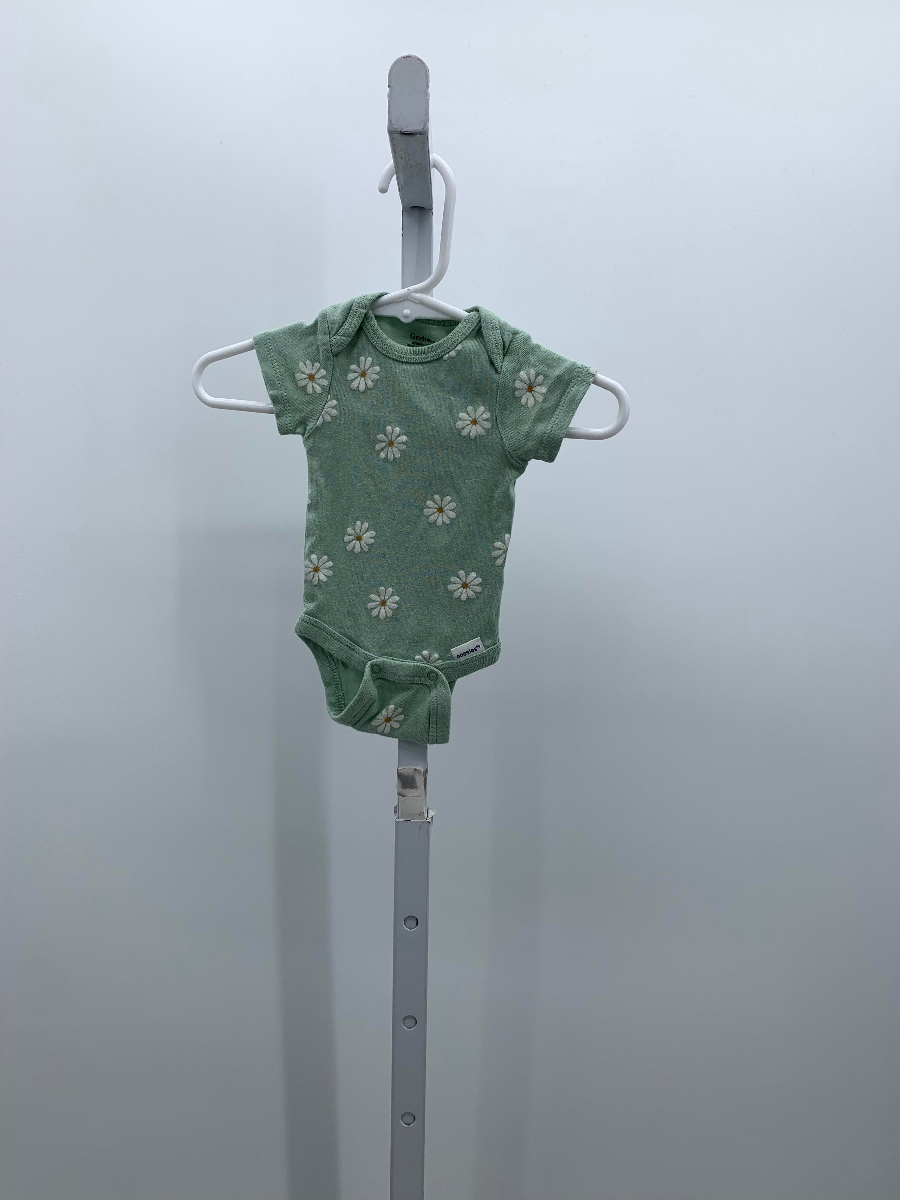 Gerber Size Newborn Girls Short Sleeve Shirt