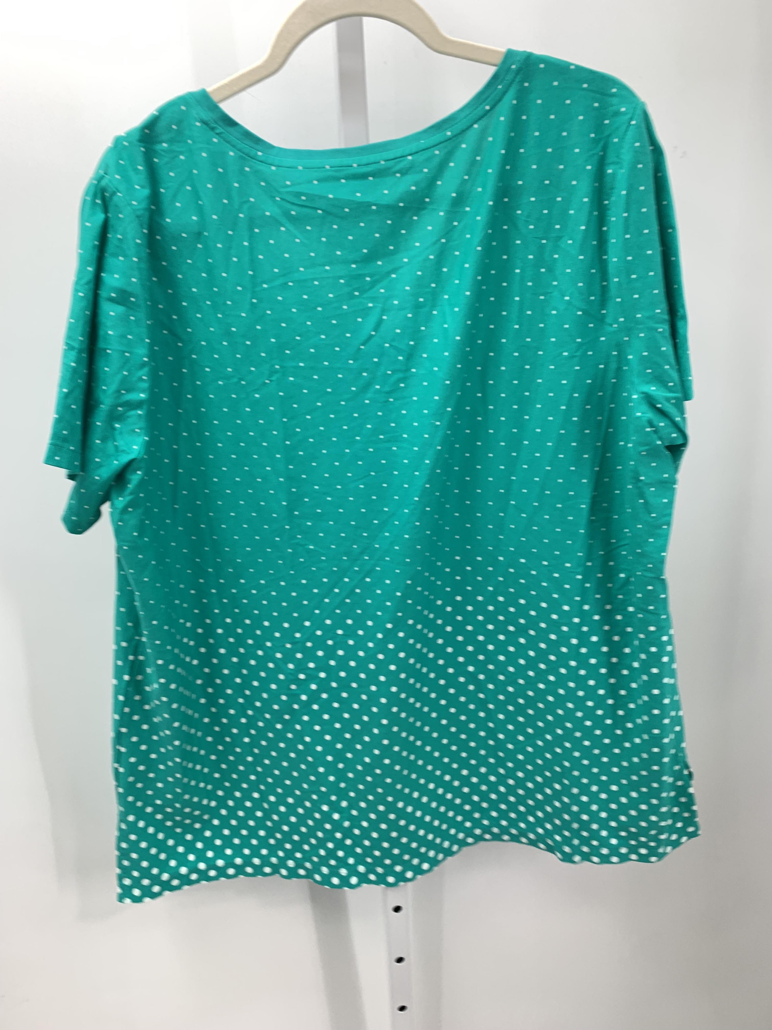 Lands End Size 1X Womens Short Sleeve Shirt
