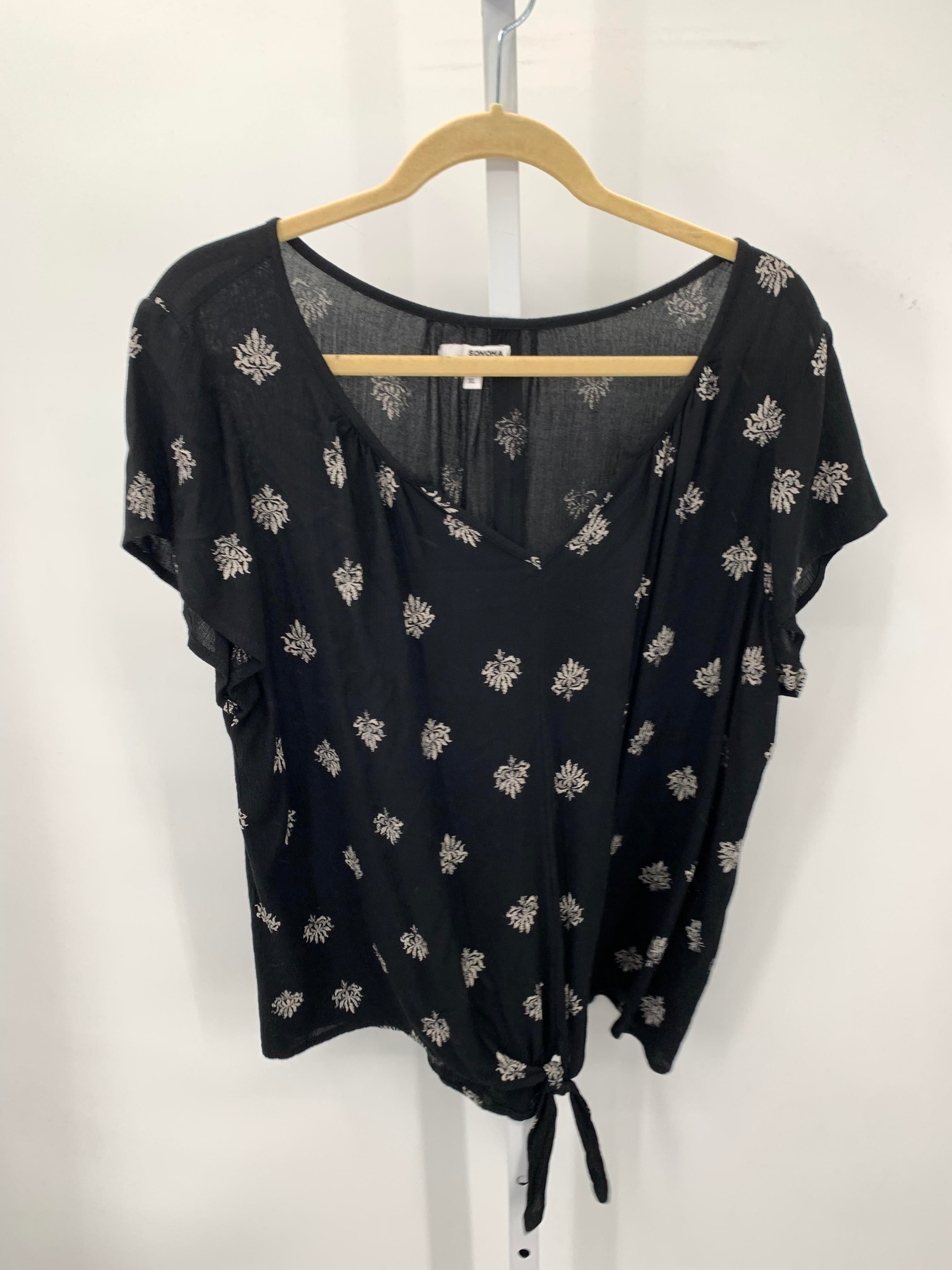 Sonoma Size Extra Large Misses Short Sleeve Shirt