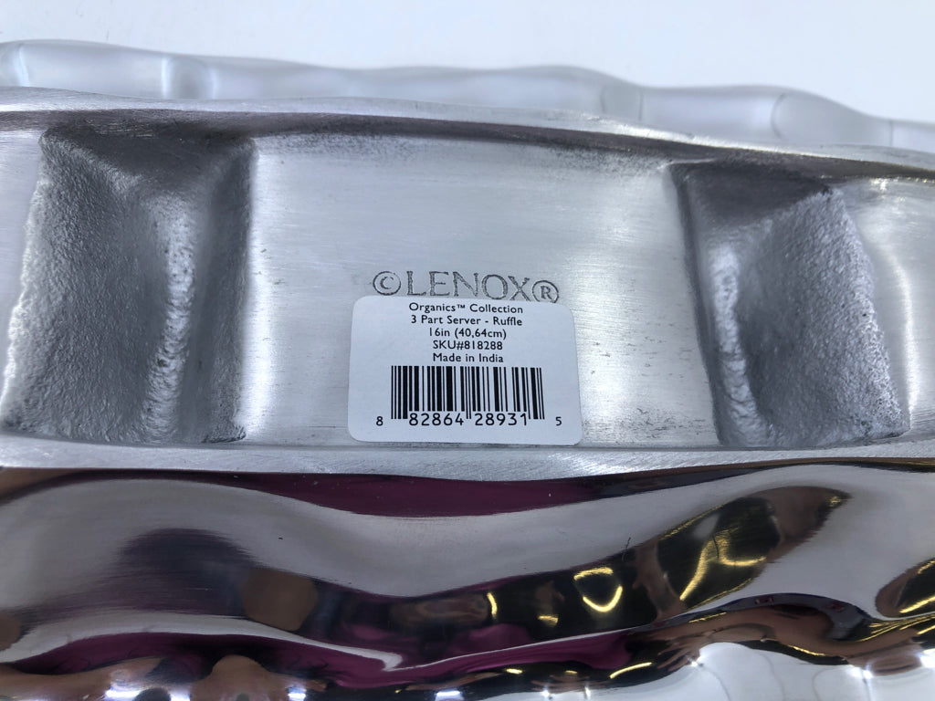 NIB LENOX 3 PART SERVER- RUFFLE.