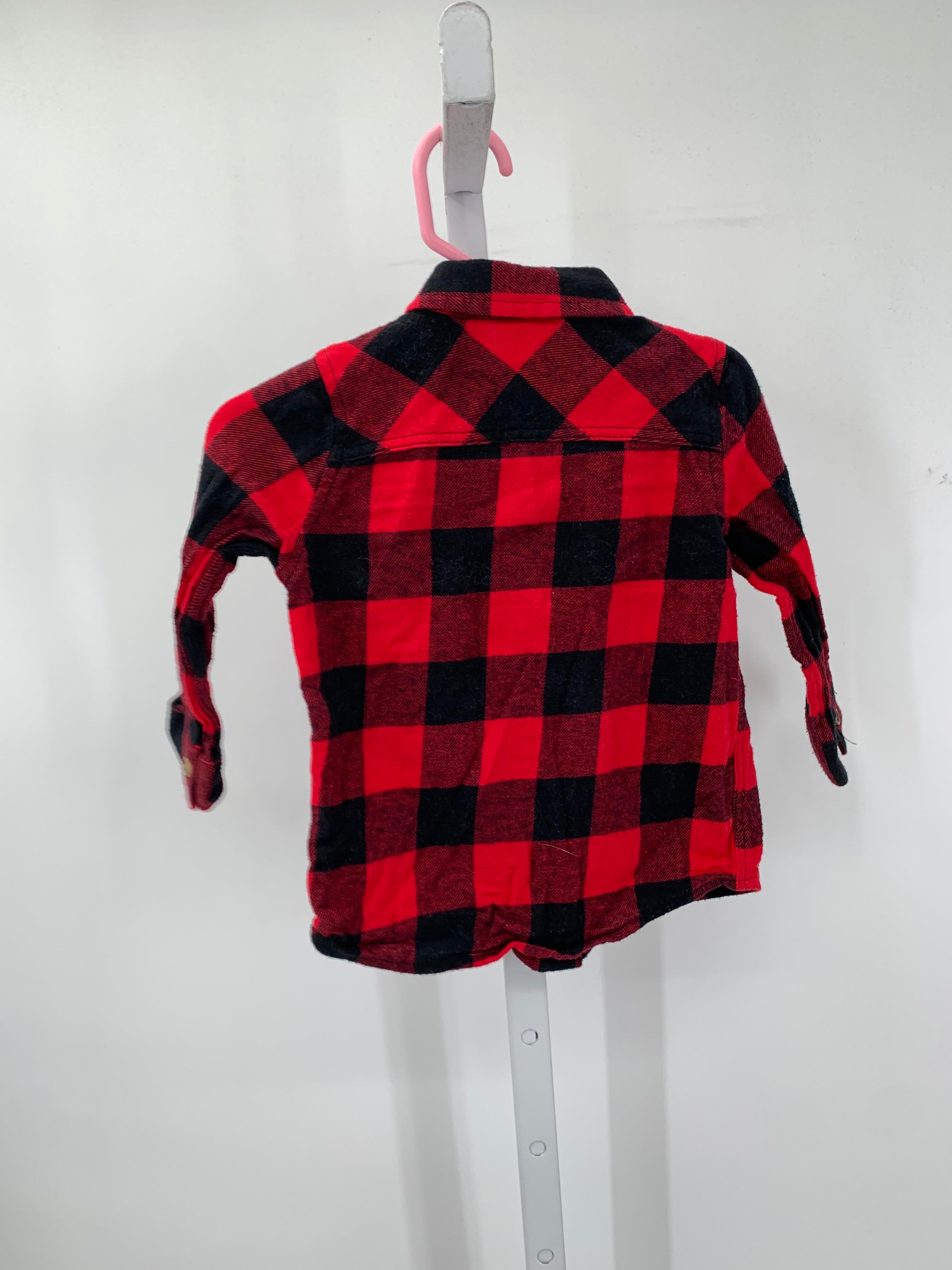 BLACK PLAID BTN DOWN