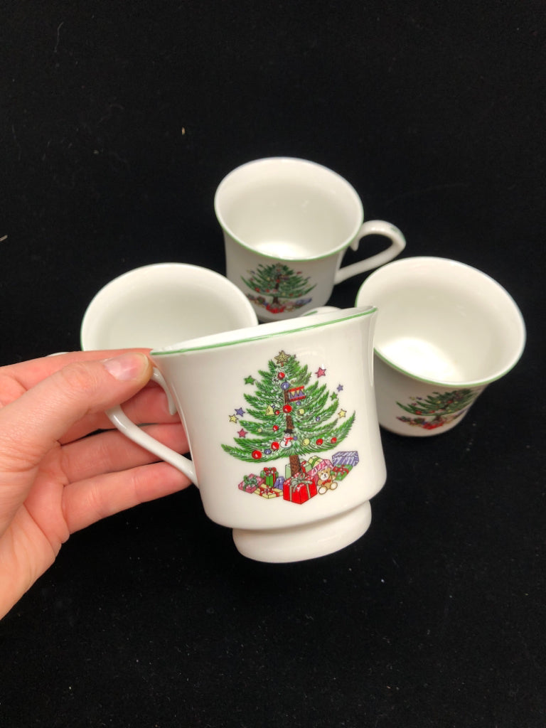 16PC GIBSON XMAS TREE DISH SET SVC FOR 4.