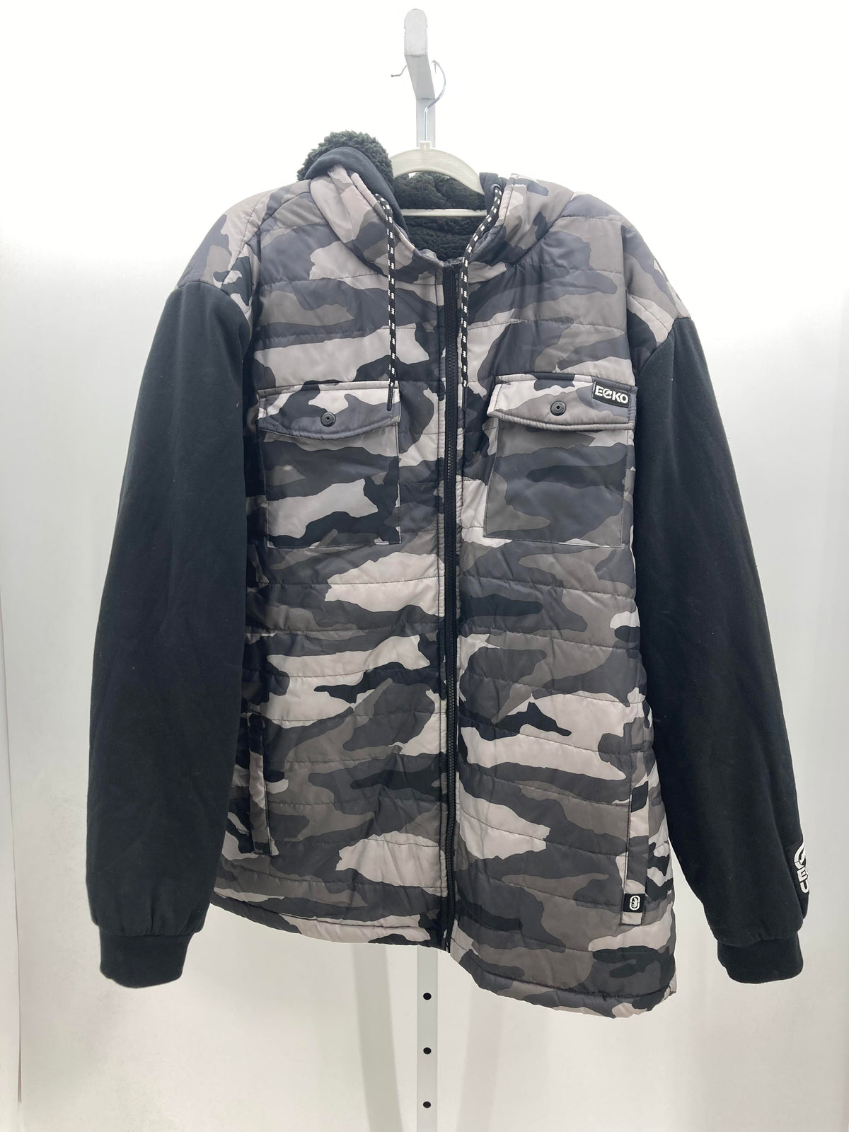 SHERPA LINED HOODED CAMO