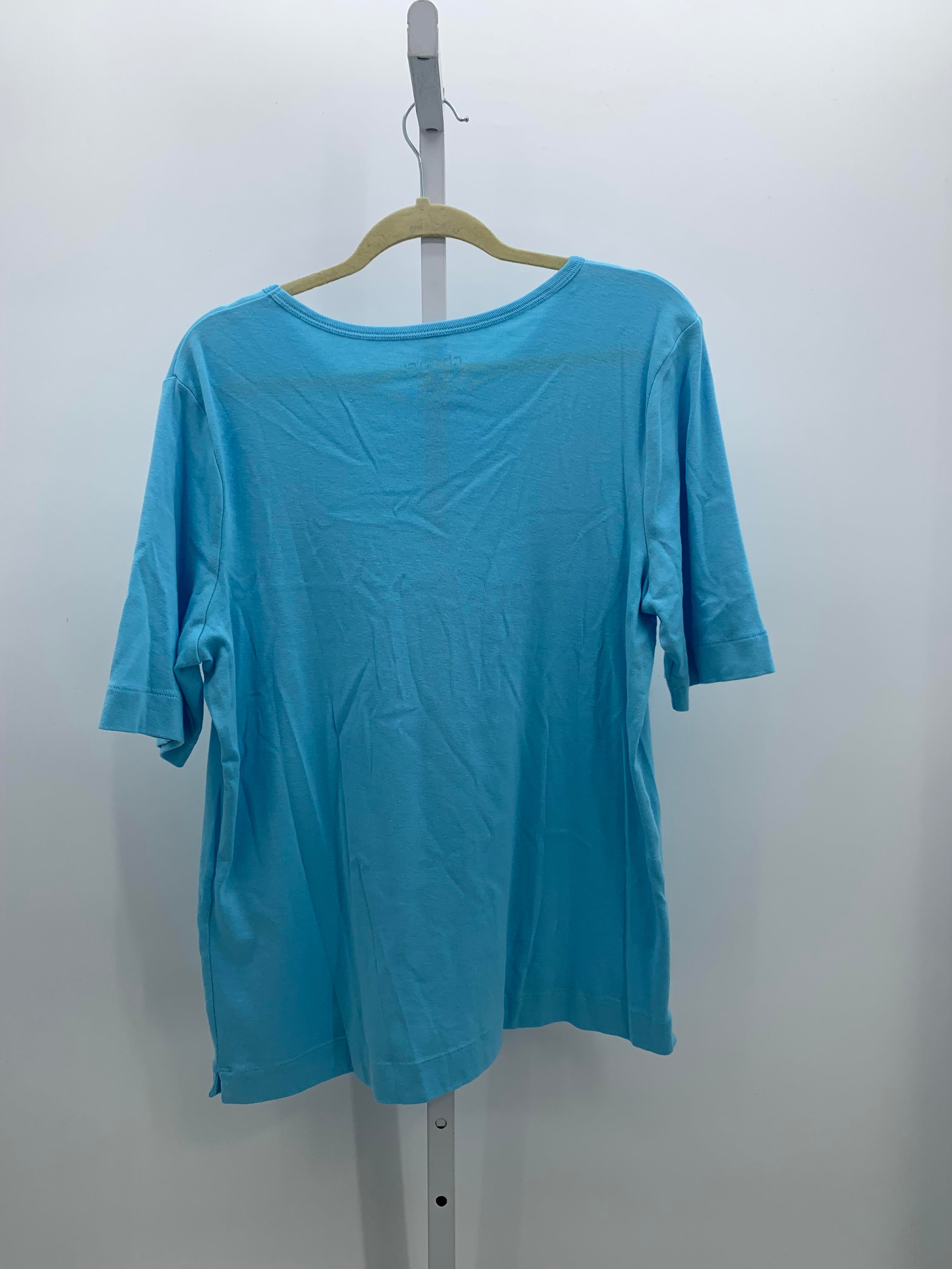 Chico's Size Extra Large Misses Short Sleeve Shirt