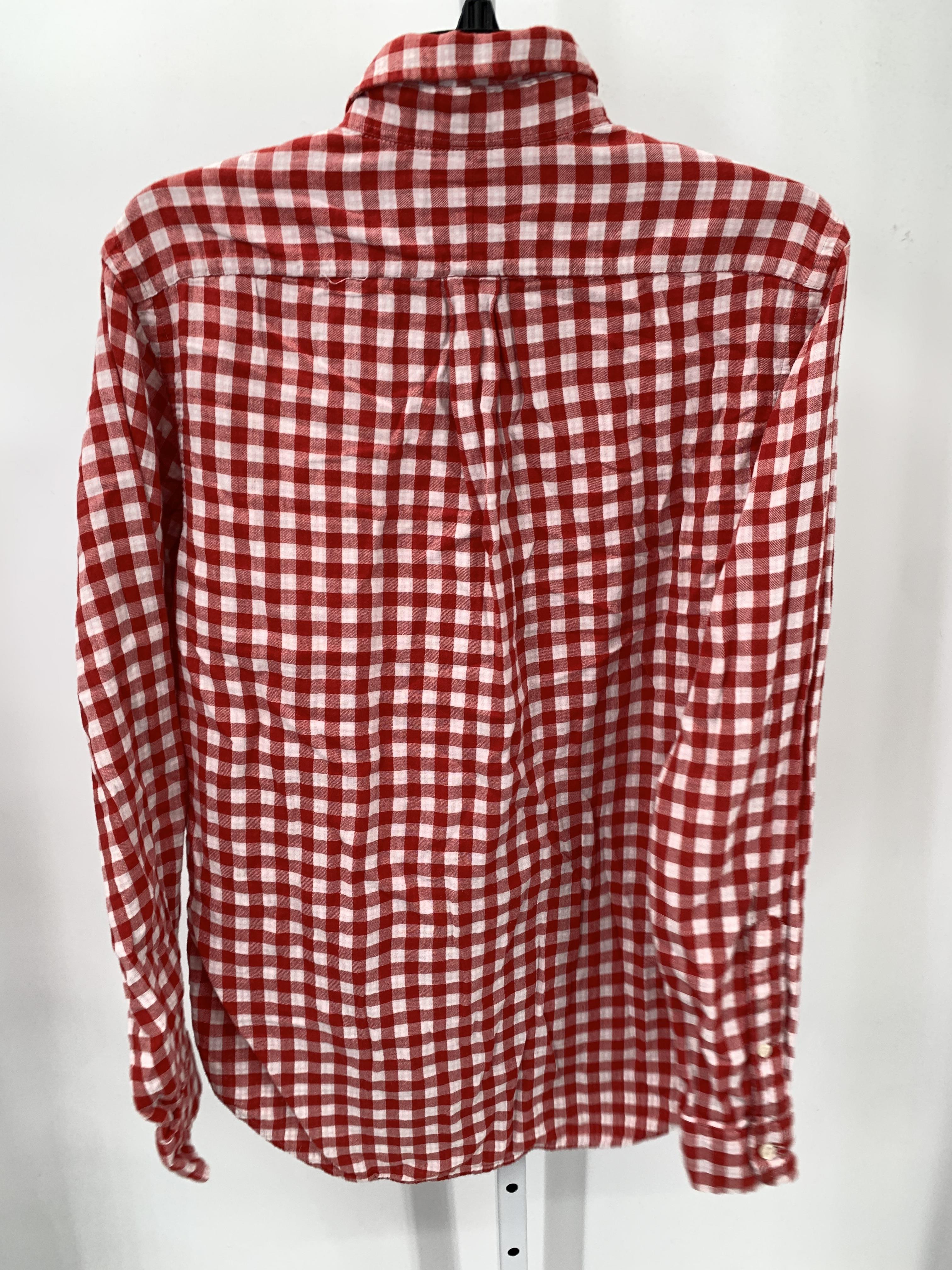 WHITE CHECKERED BTN DOWN