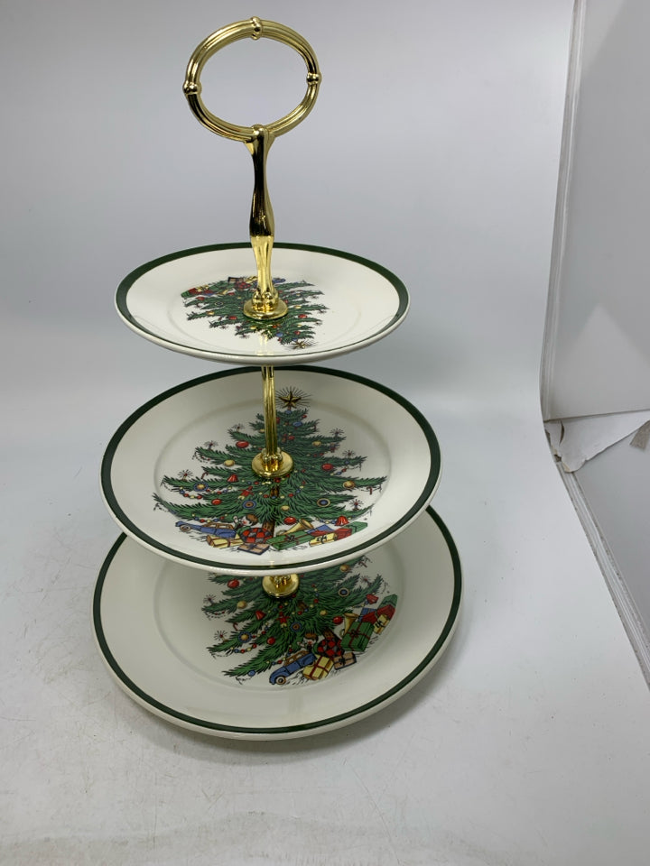 3-TIER "ORIGINAL CHRISTMAS TREE" CAKE STAND CUTHBERTSON.