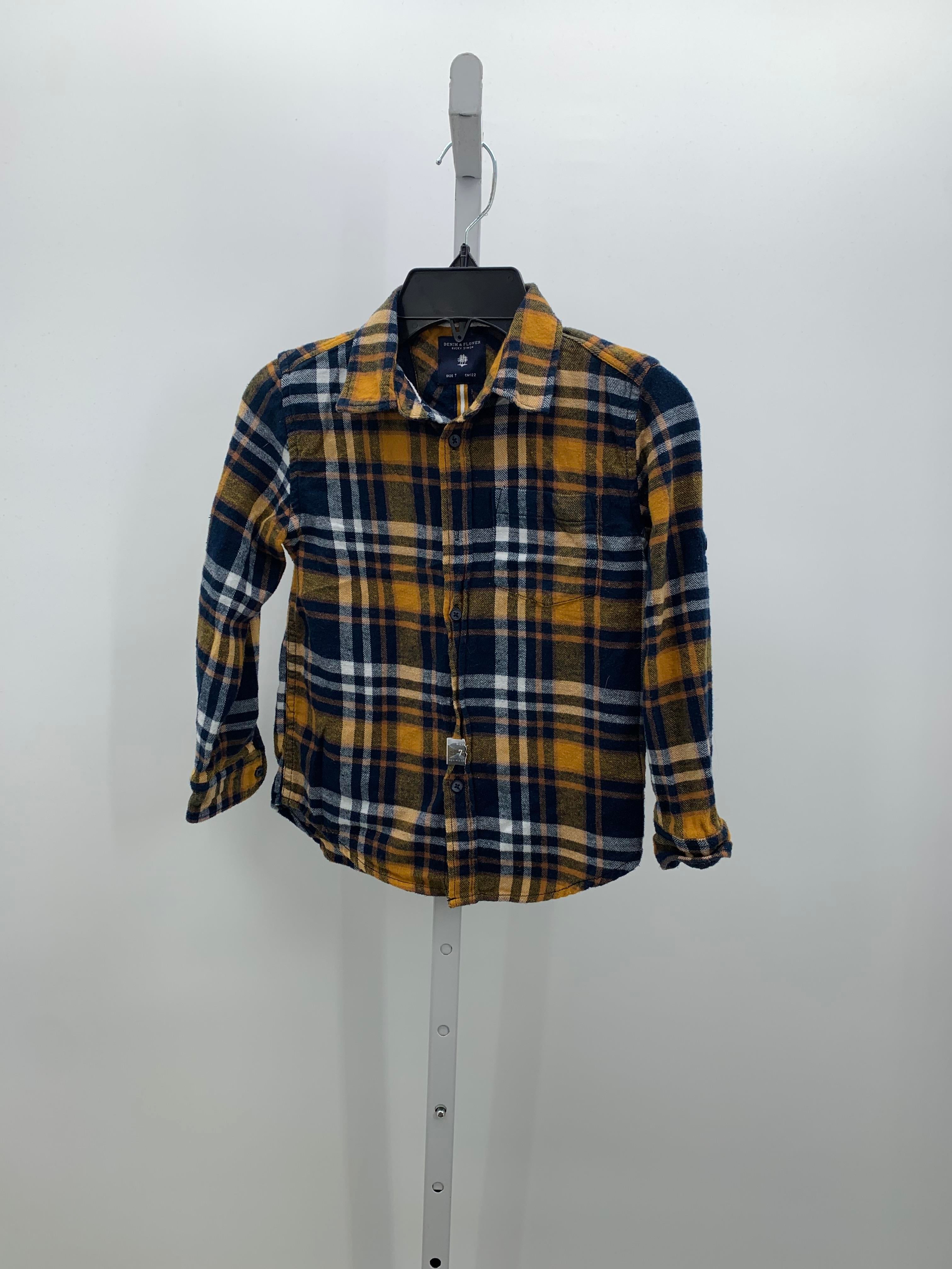 NAVY/YELLOW FLANNEL