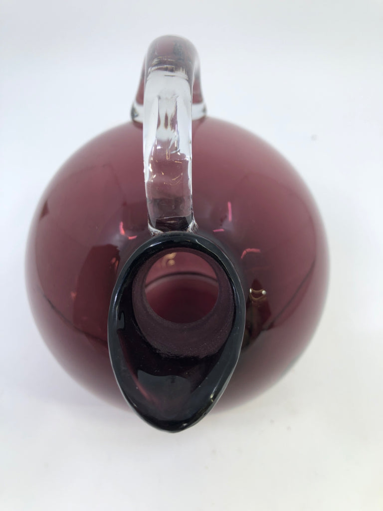 CAMBRIDGE GLASS TILT BALL DECANTER.