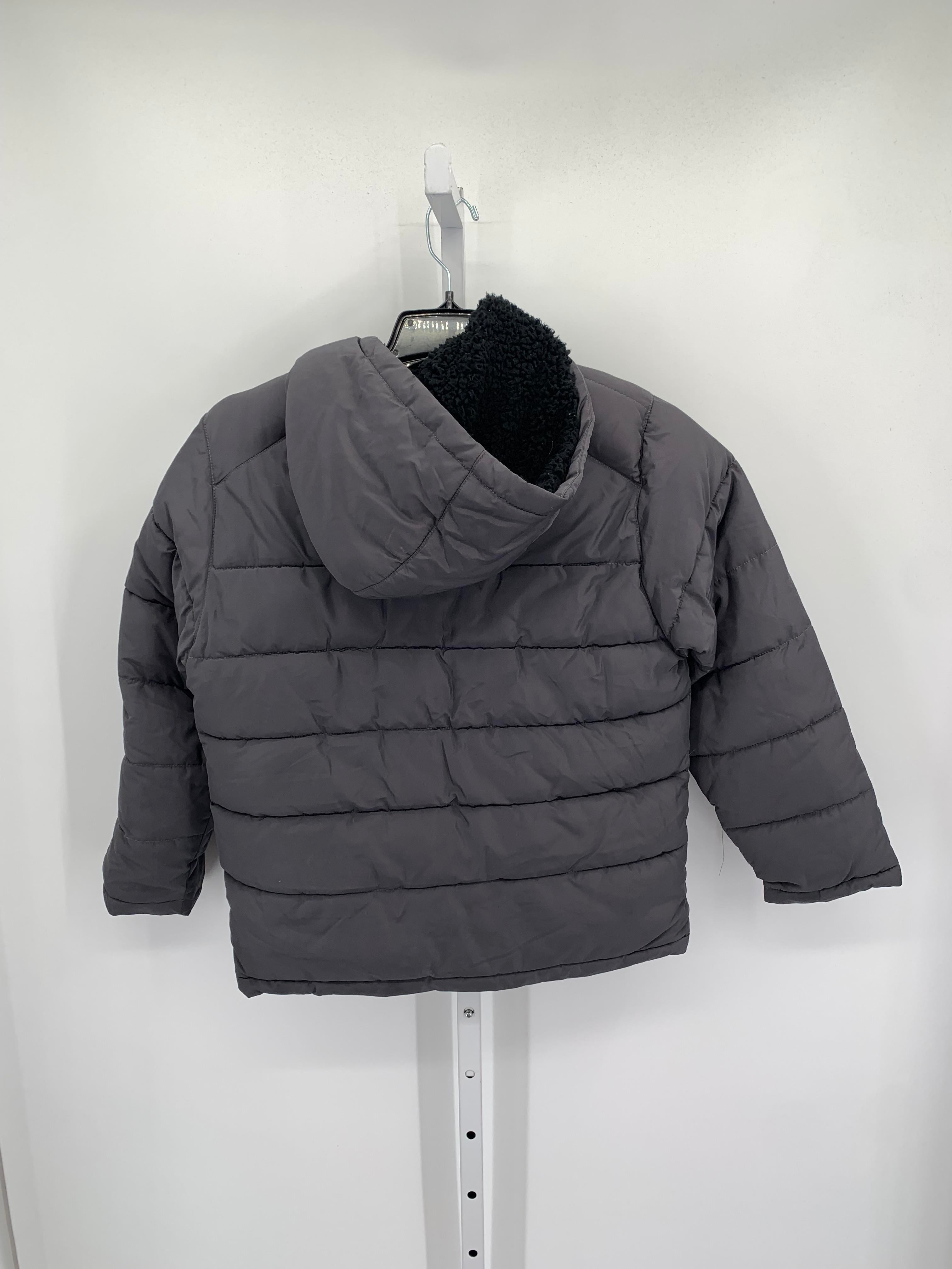 HOODED SHERPA LINED PUFF JACKET