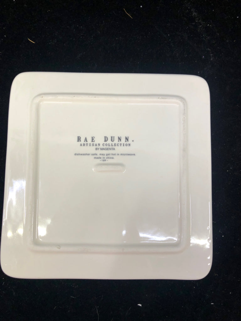 RAE DUNN MERRY CERAMIC TRIVET.