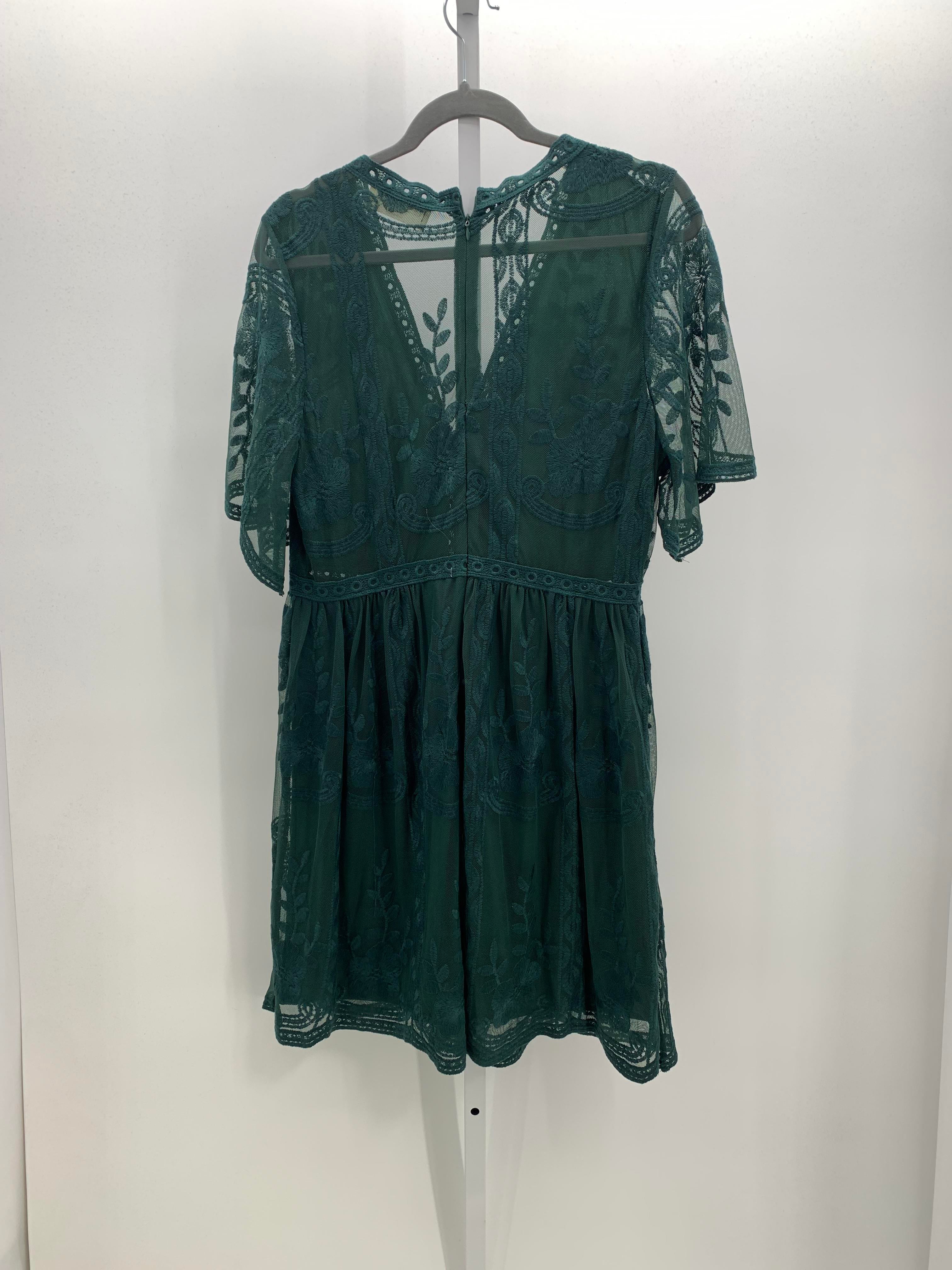 Size Extra Large Misses Short Sleeve Dress