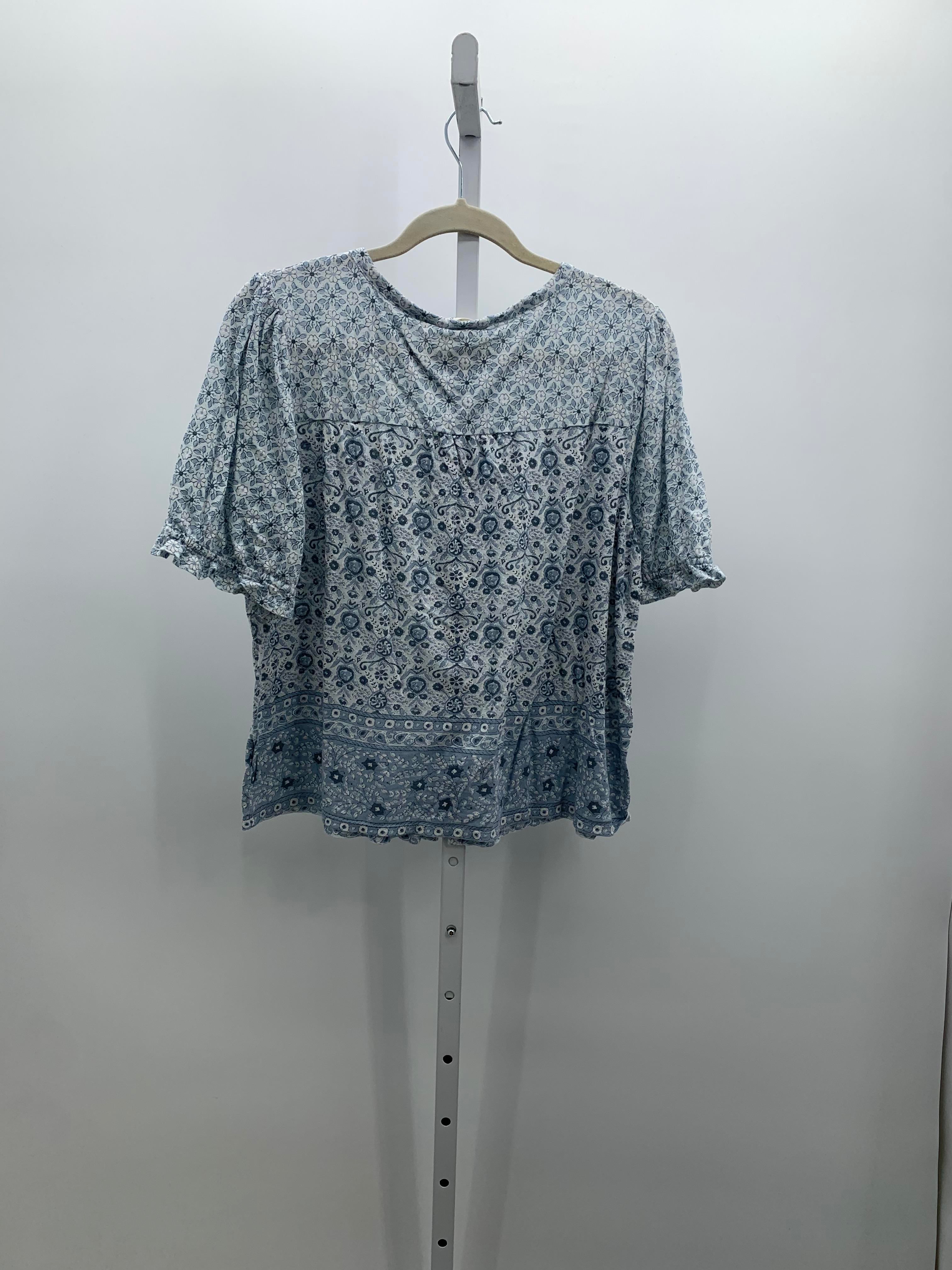 Lucky Brand Size Large Misses Short Sleeve Shirt