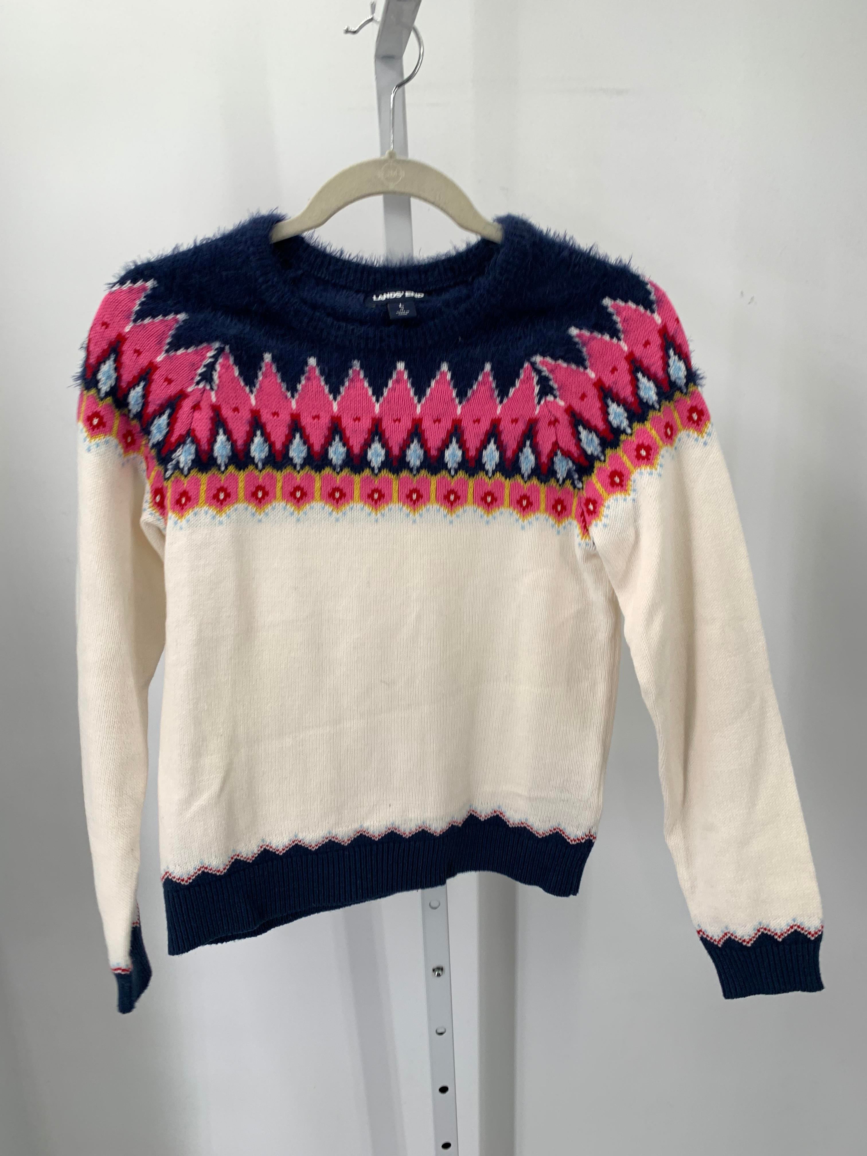 Lands End Size 14 Girls Long Sleeve Sweater