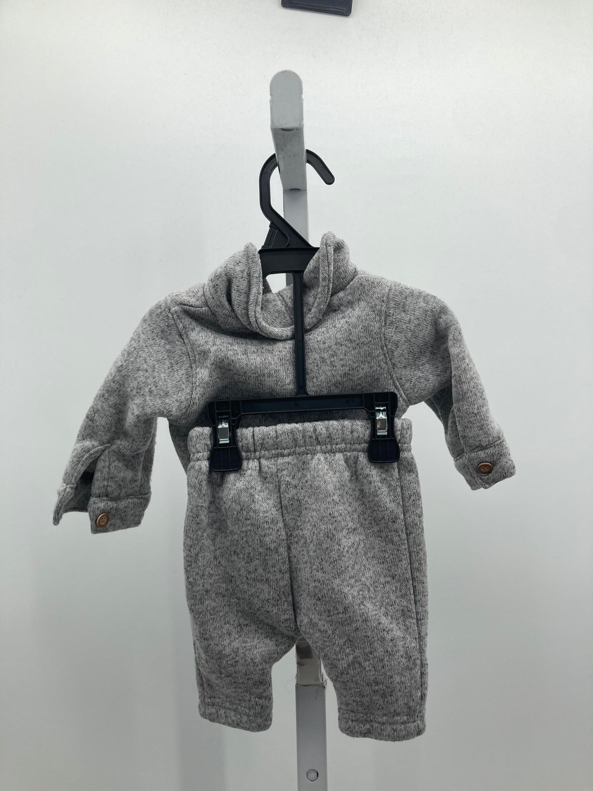 HOODED BTN DOWN SWEATER AND PANTS