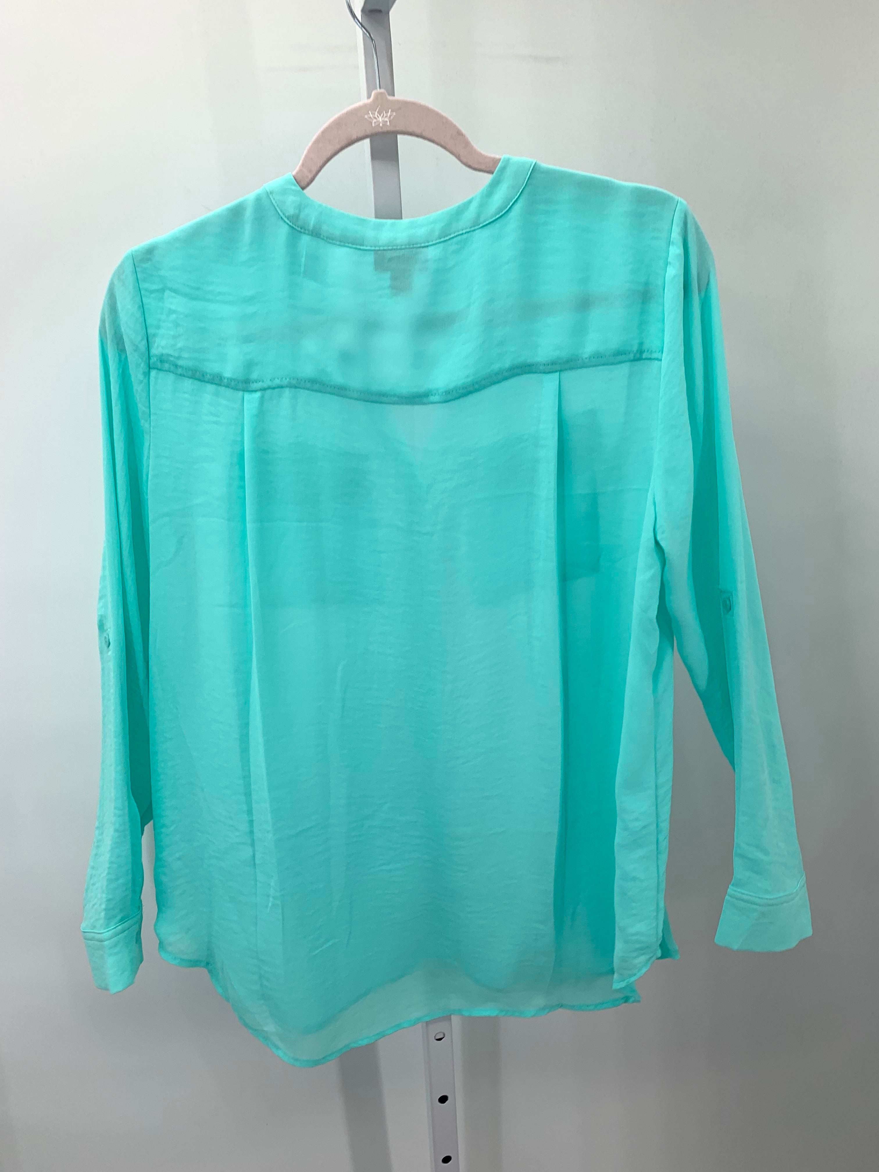 A.N.A. Size Small Petite Petite Long Sleeve Shirt
