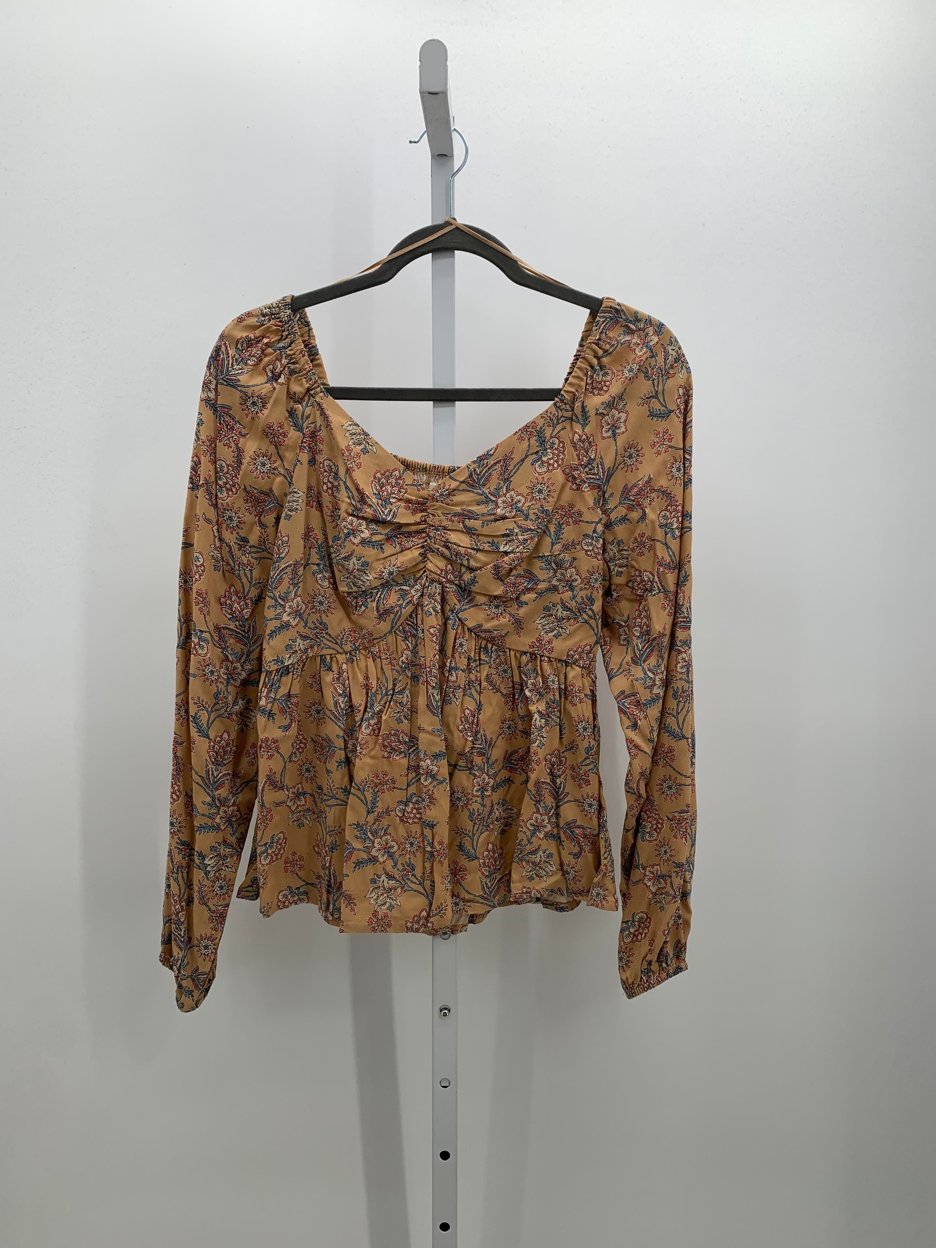 Japna Size Medium Misses Long Sleeve Shirt