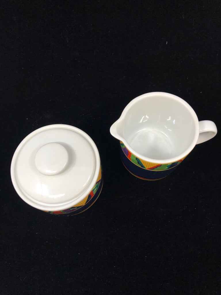 2PC VIBRATO CREAM & SUGAR SET.