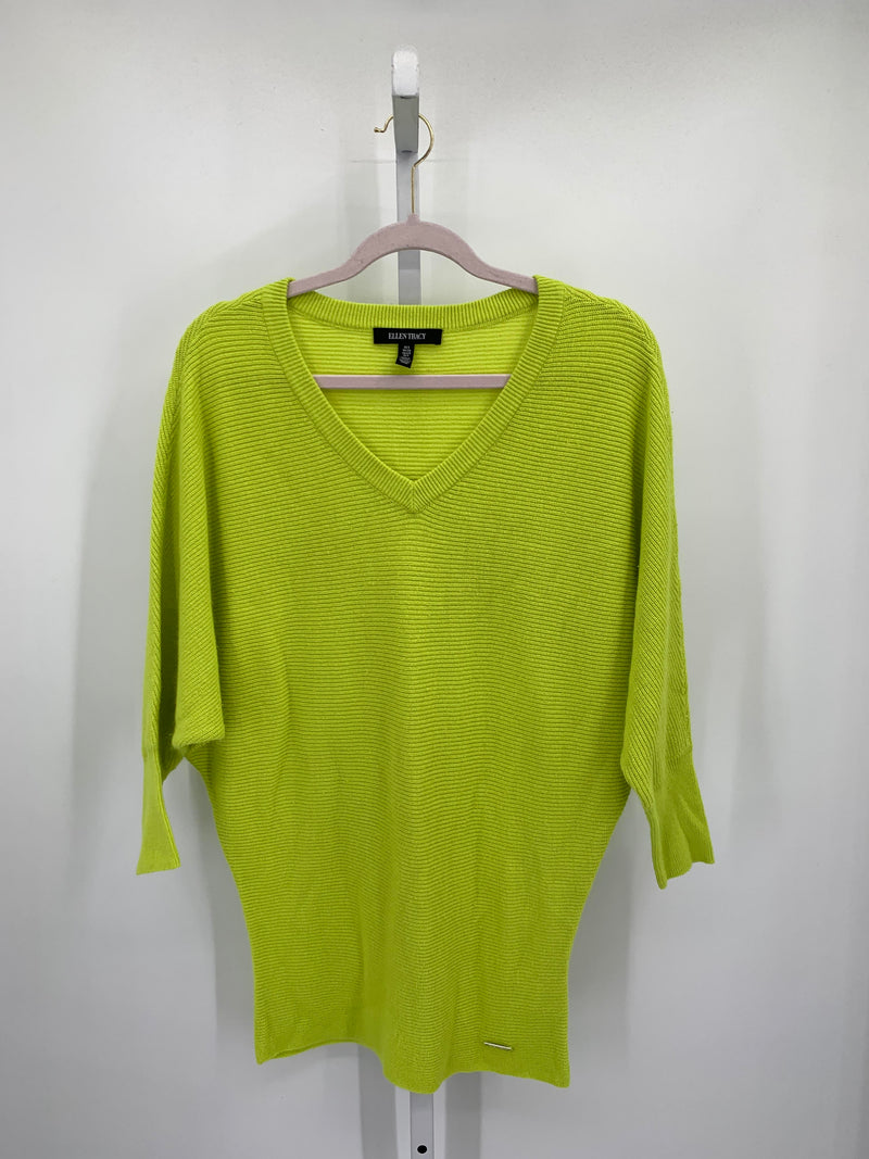 Ellen Tracy Size Small Misses 3/4 Sleeve Sweater