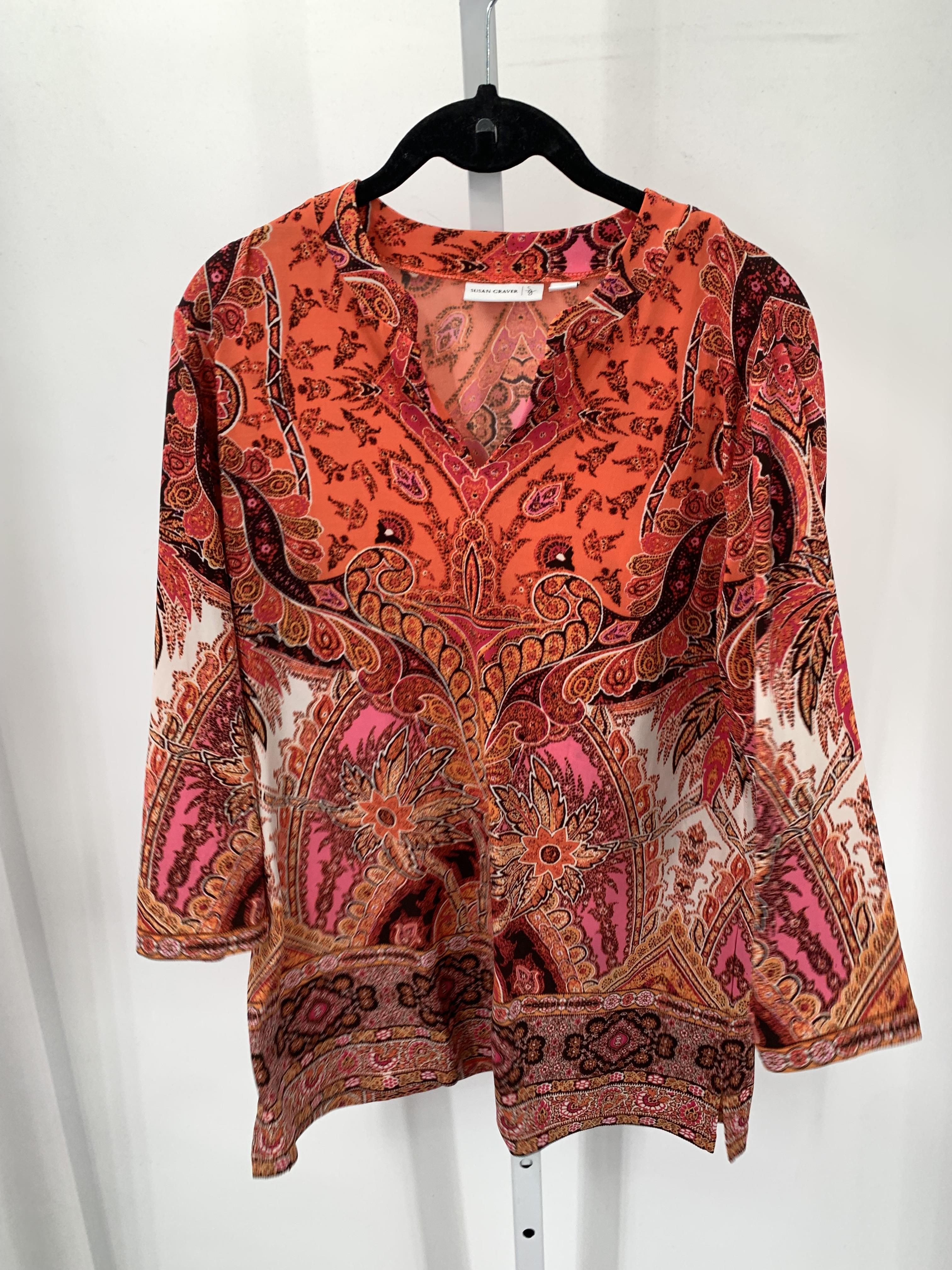Susan Graver Size Small Misses 3/4 Sleeve Shirt