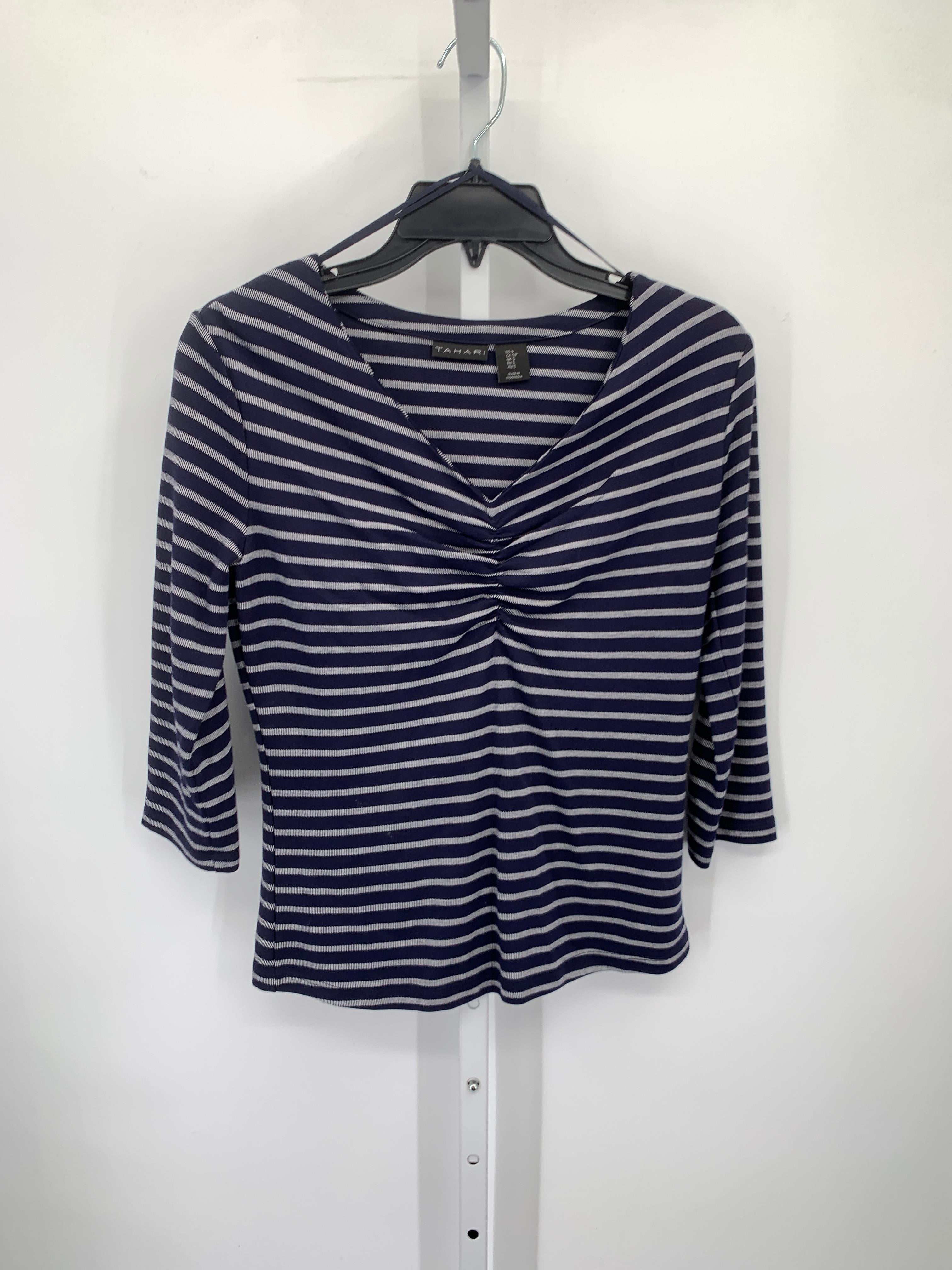 Tahari Size Small Misses 3/4 Sleeve Shirt