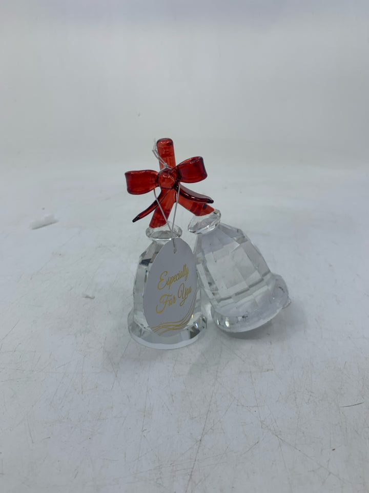 CRYSTAL BELLS WITH BOW.