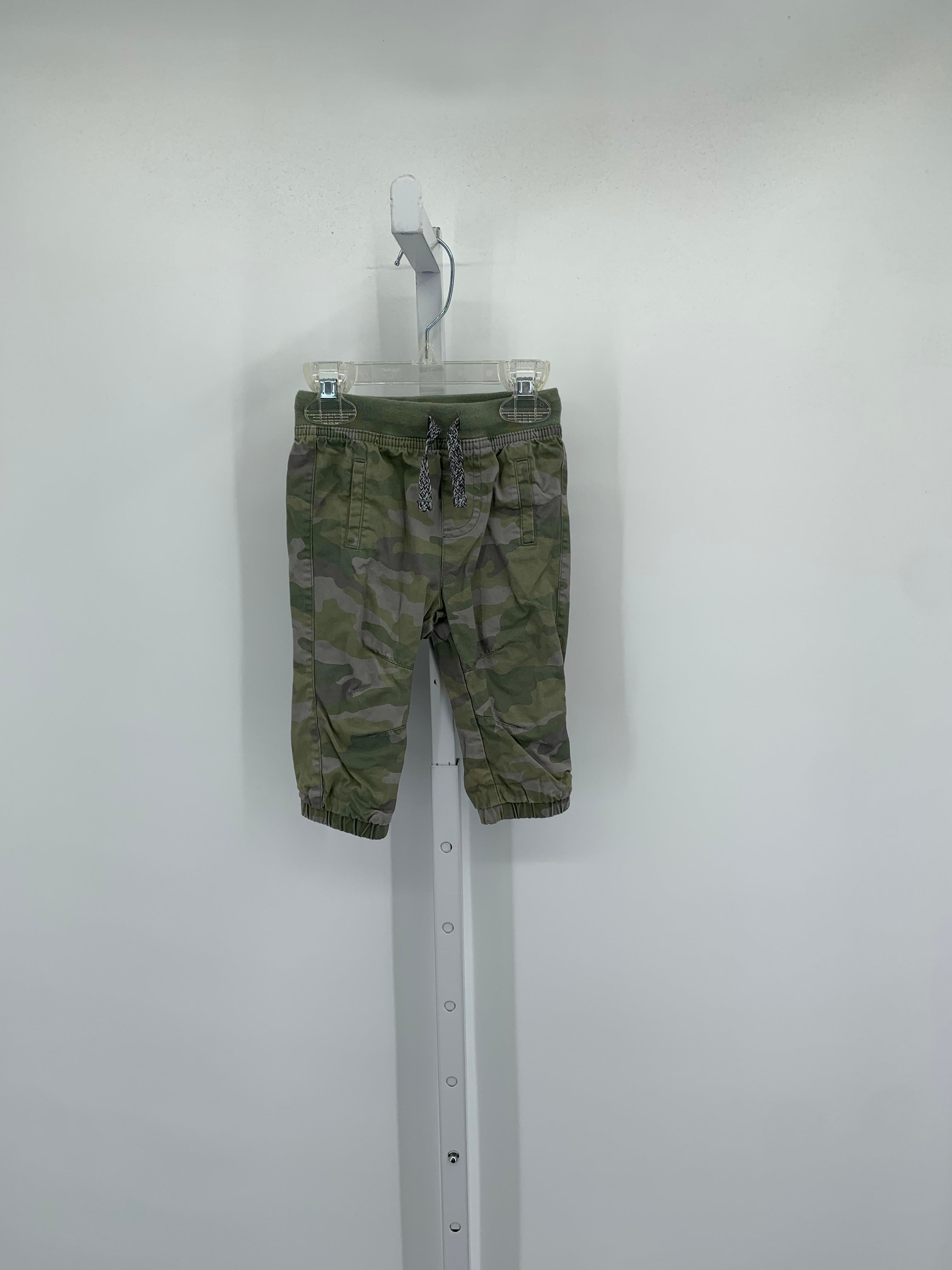 DRAWSTRING WAIST CAMO PANTS