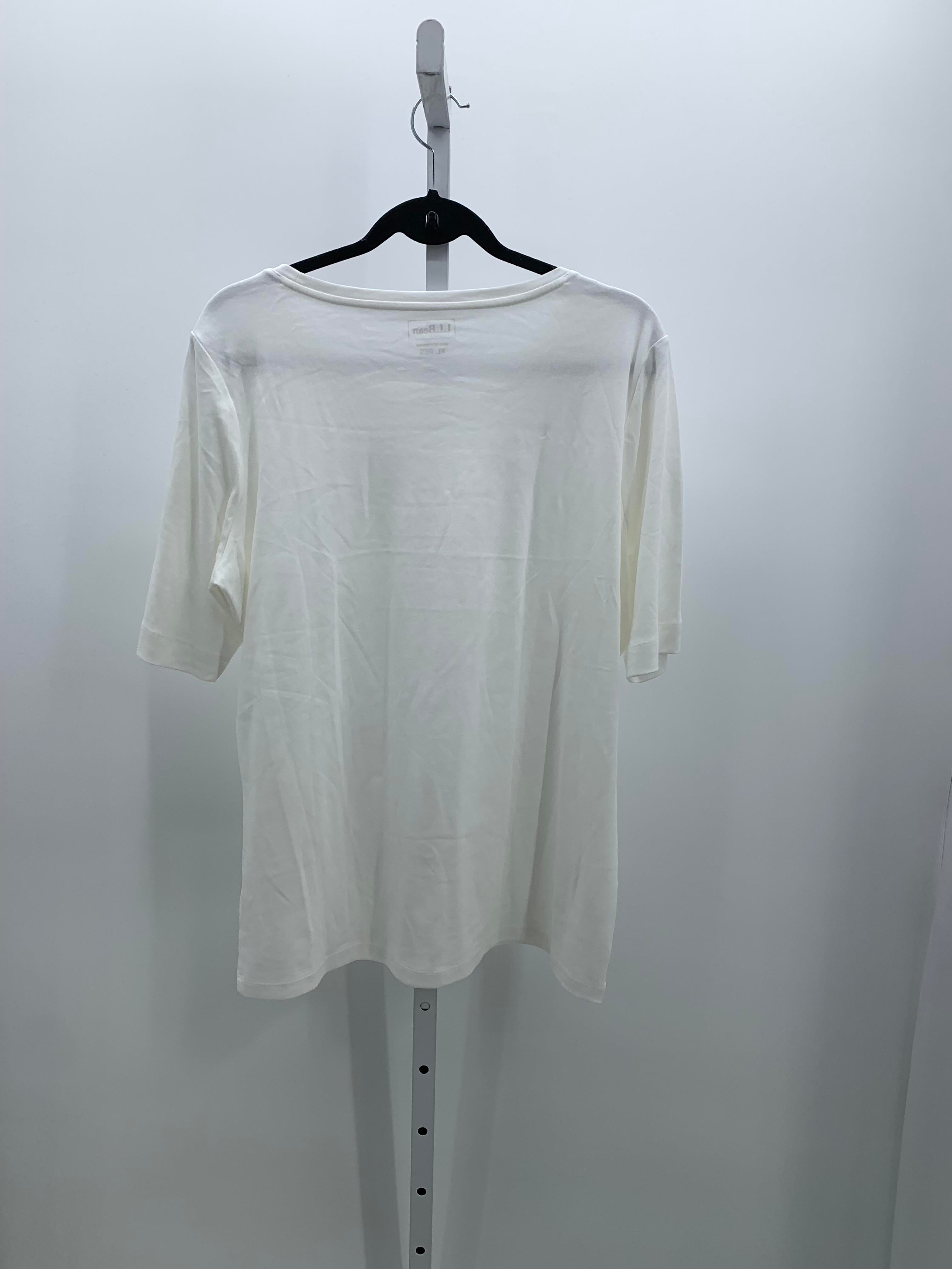 LL Bean Size Extra Large Misses Short Sleeve Shirt