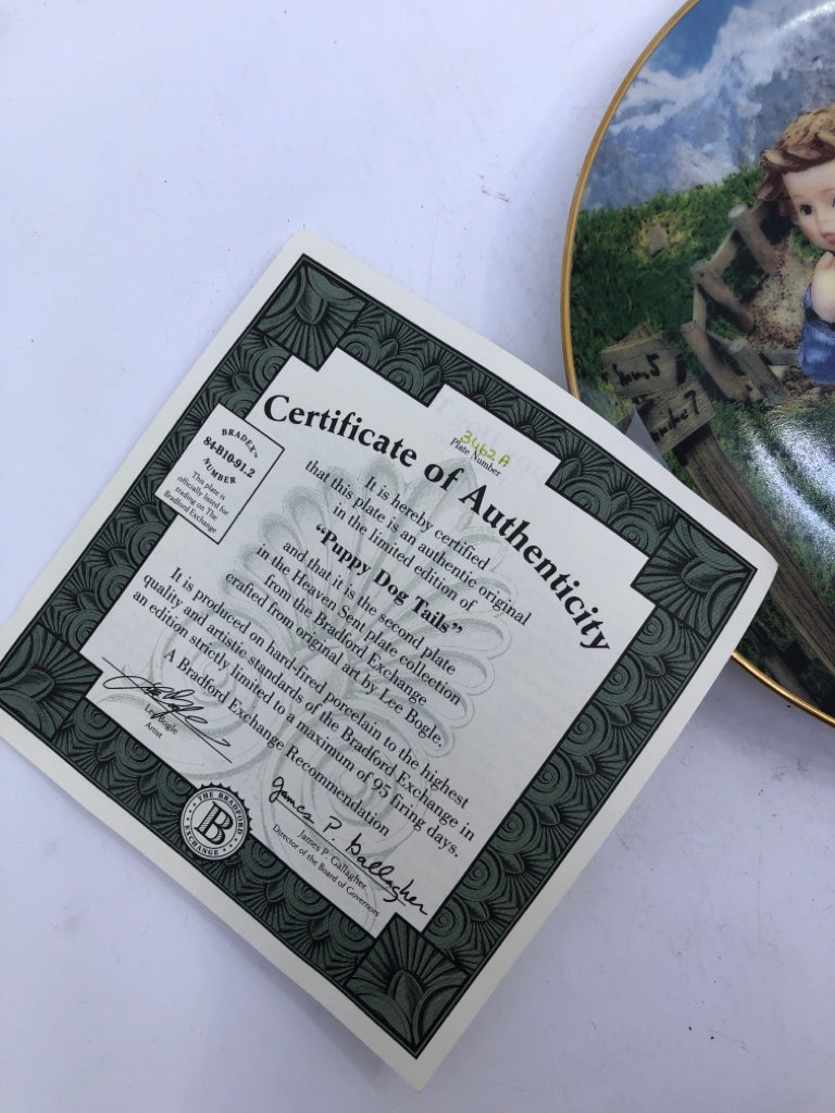 "COUNTRY CROSSROADS"  HUMMEL PLATE.