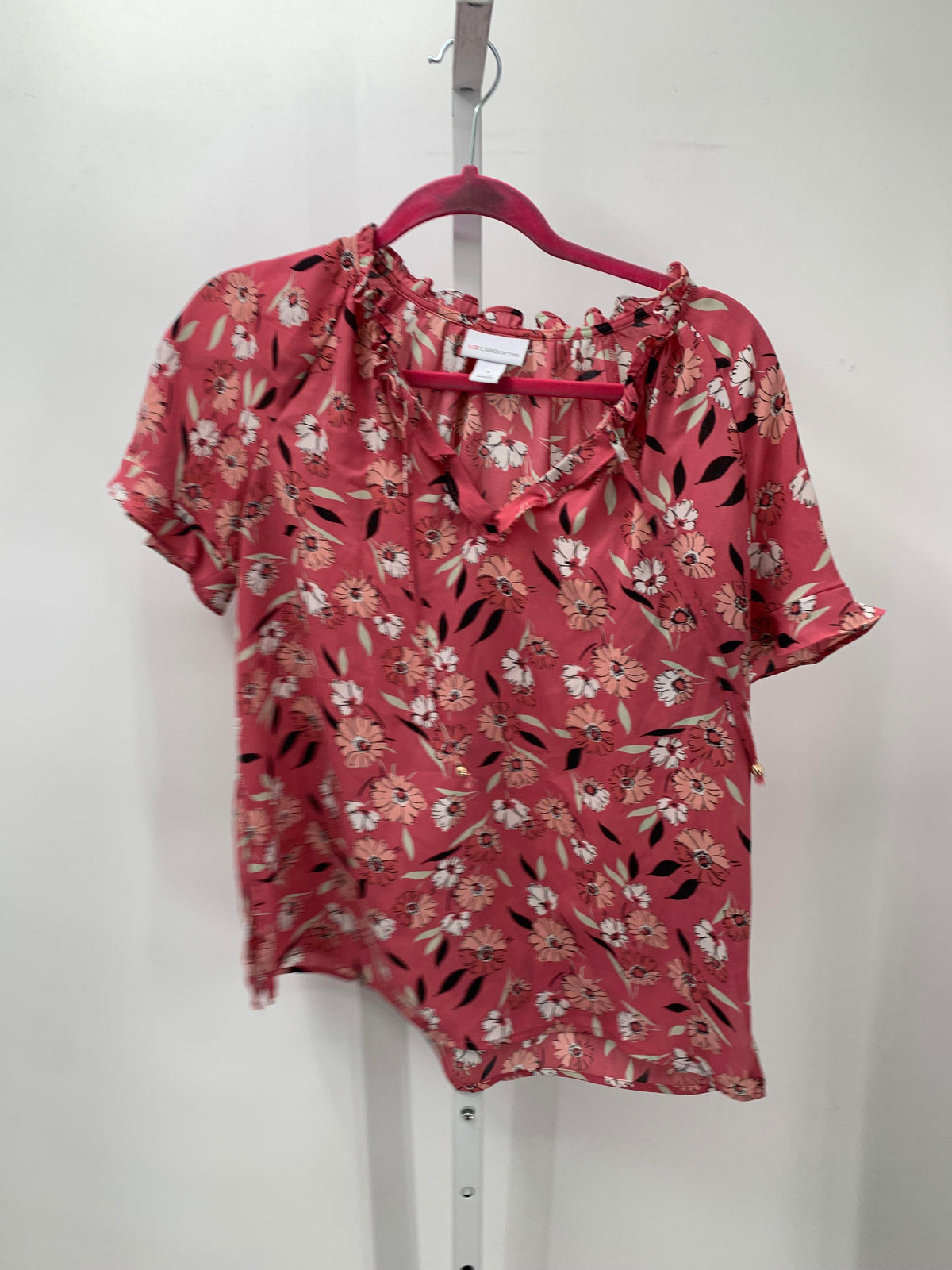 Liz Claiborne Size Small Misses Short Sleeve Shirt