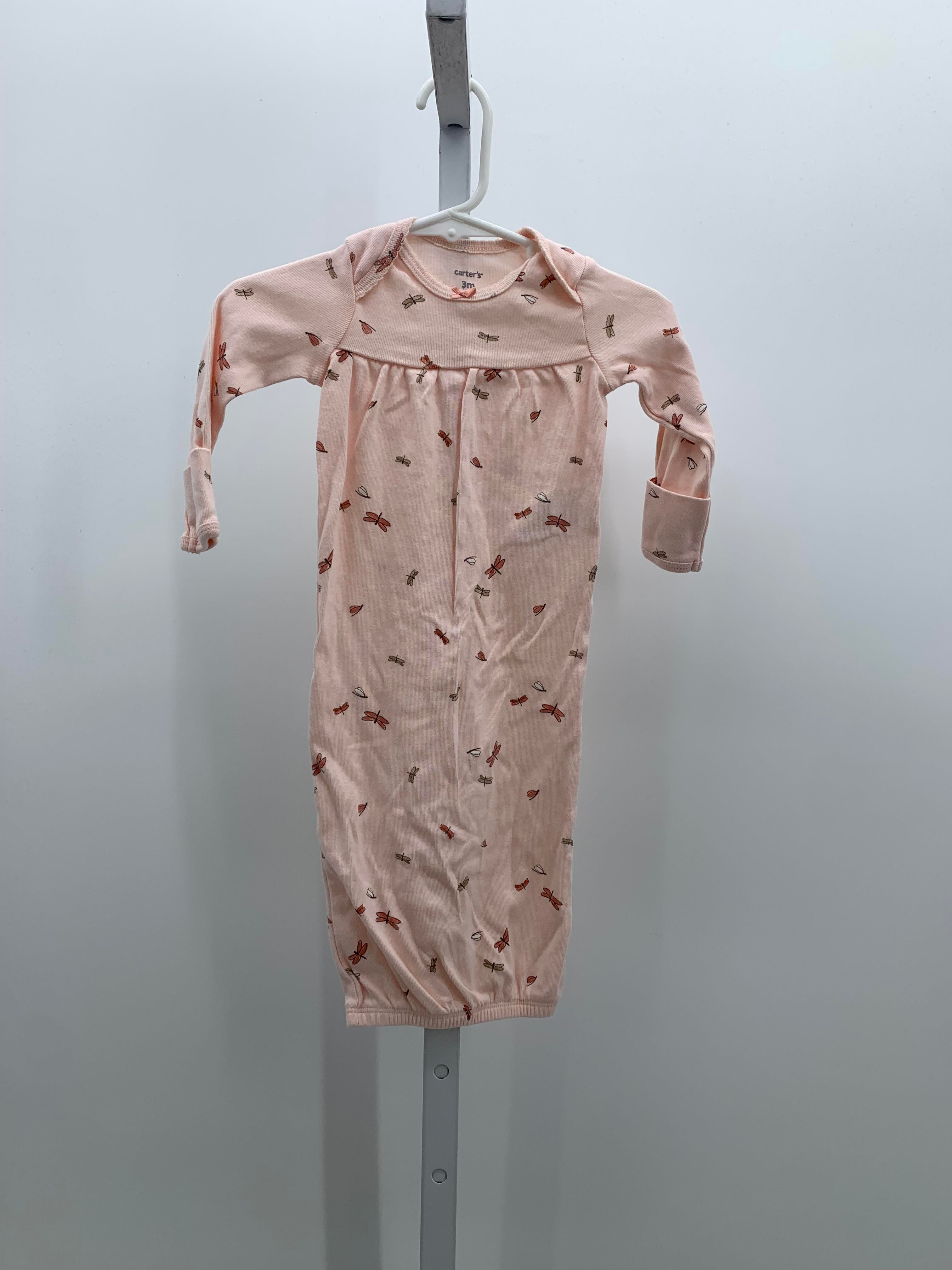 Carters Size 3 Months Girls Gown Sleeper