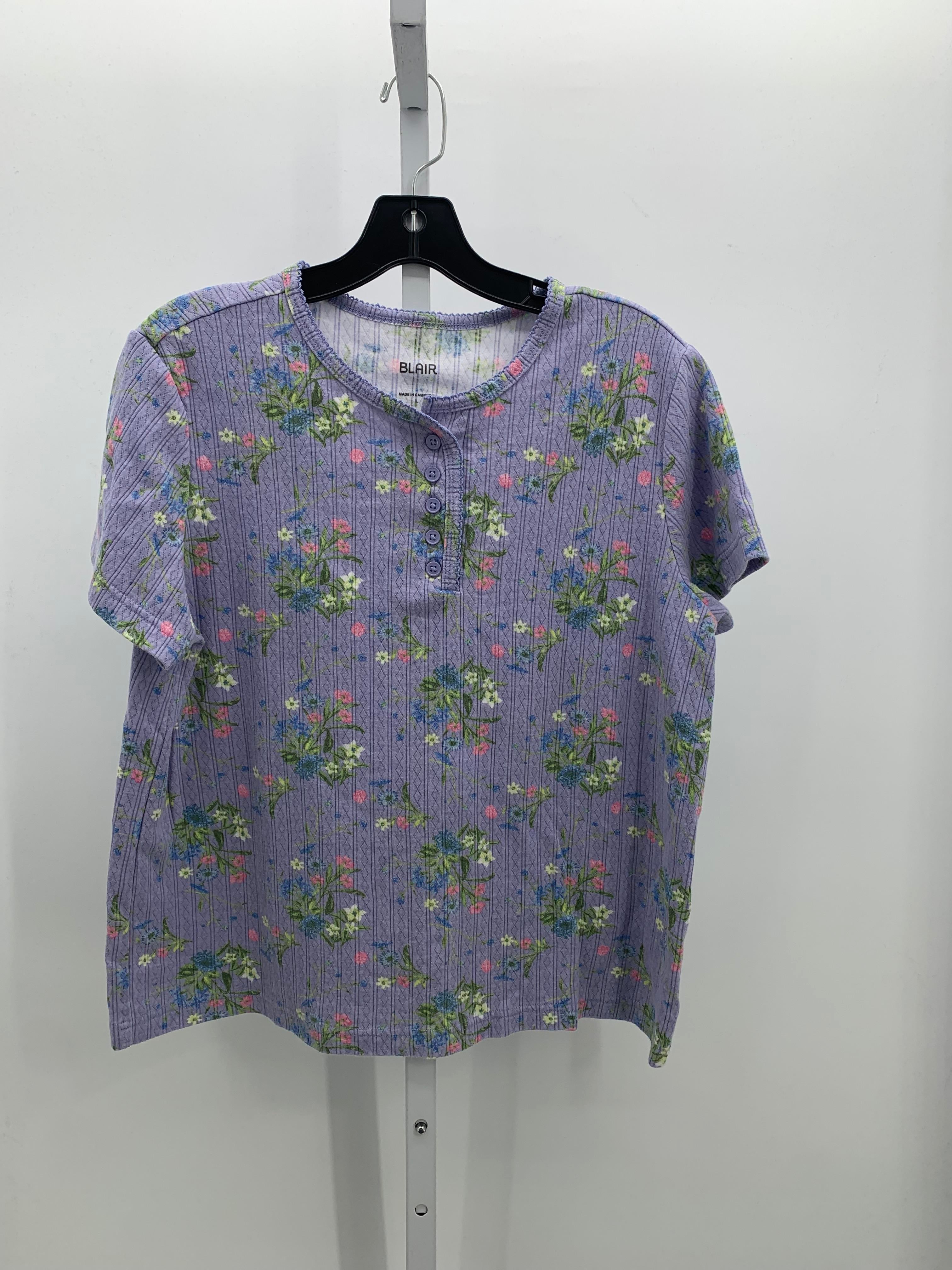 Blair Size Large Misses Short Sleeve Shirt