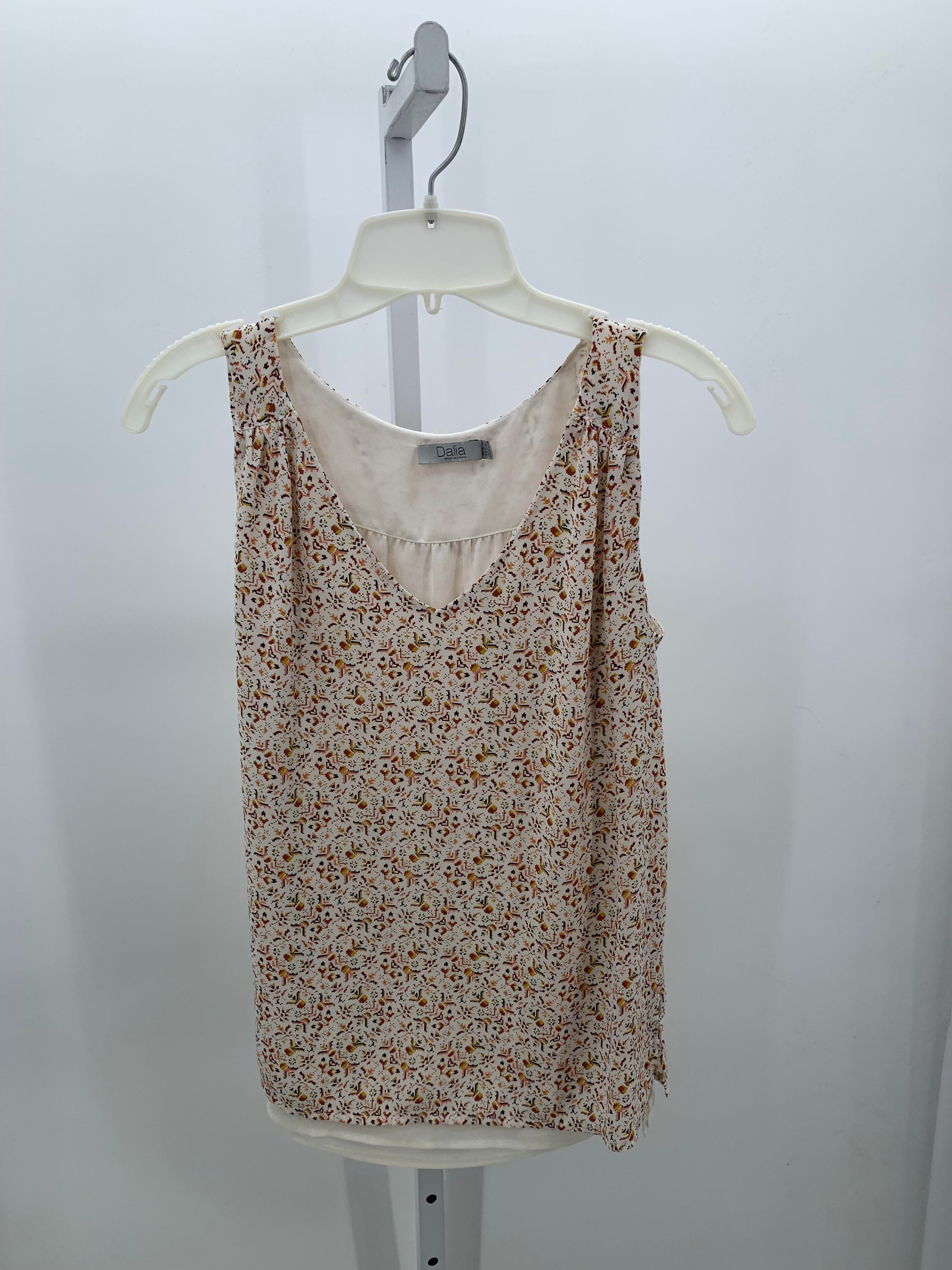 Dalia Collection Size Small Misses Sleeveless Shirt