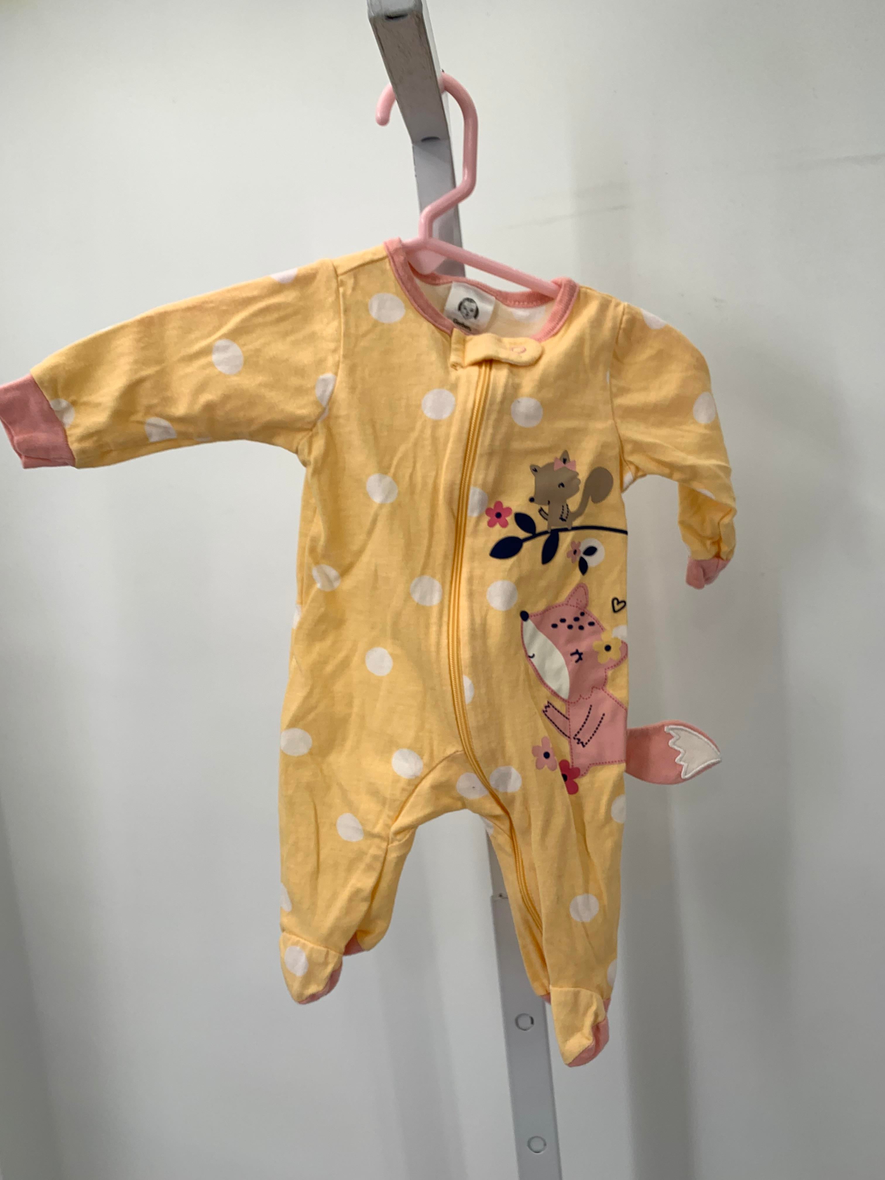 Gerber Size Newborn Girls Long Slv. Romper