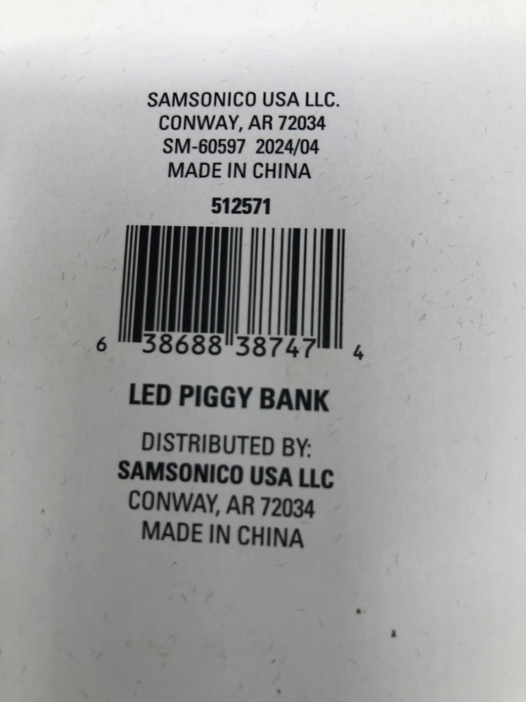 NIB LED PIGGY BANK