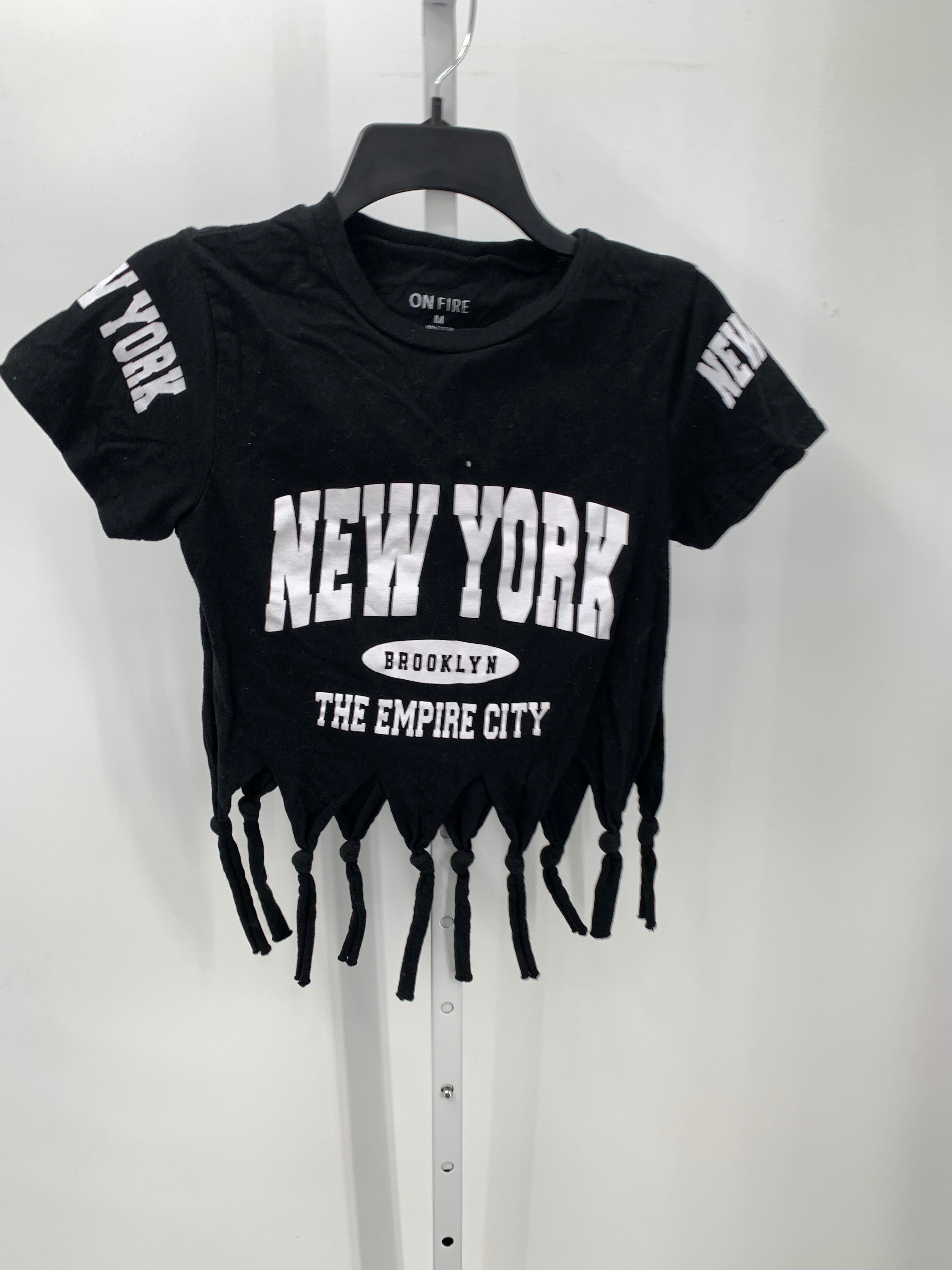 On Fire Size Medium Juniors Short Sleeve Shirt