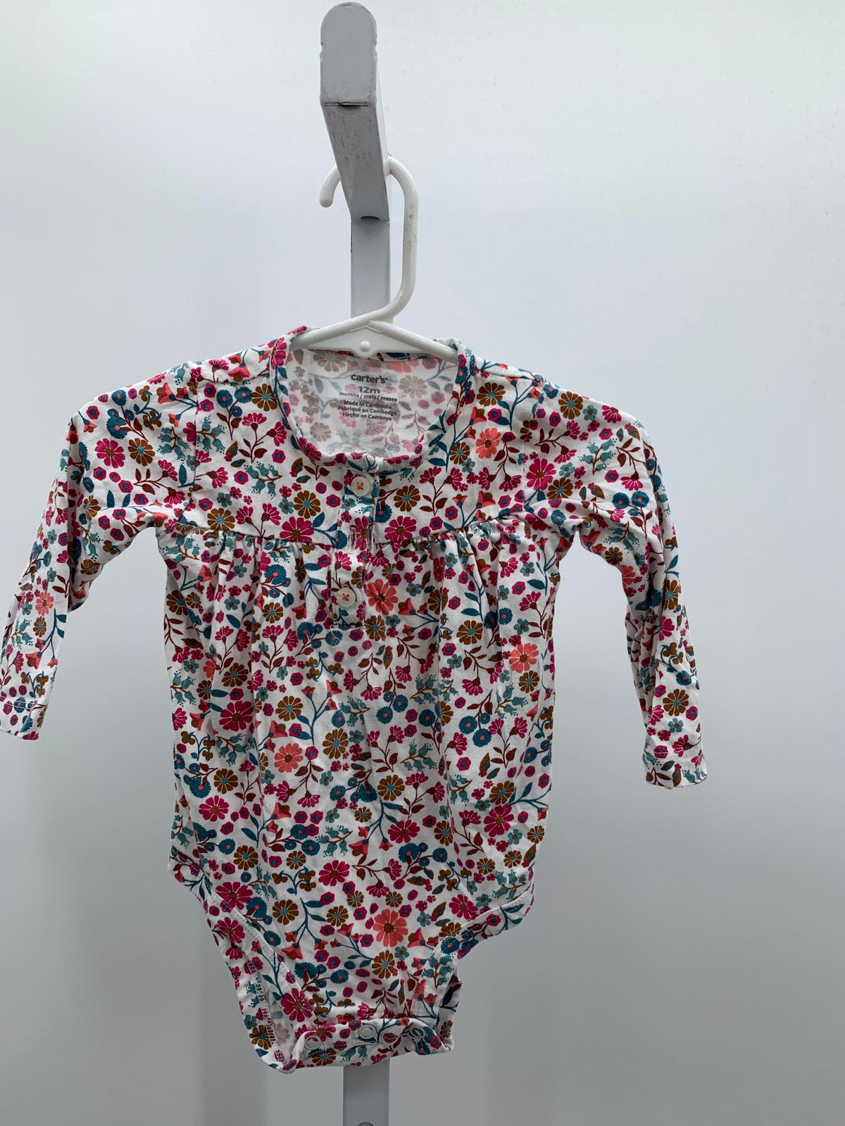 Carters Size 12 Months Girls Long Sleeve Shirt