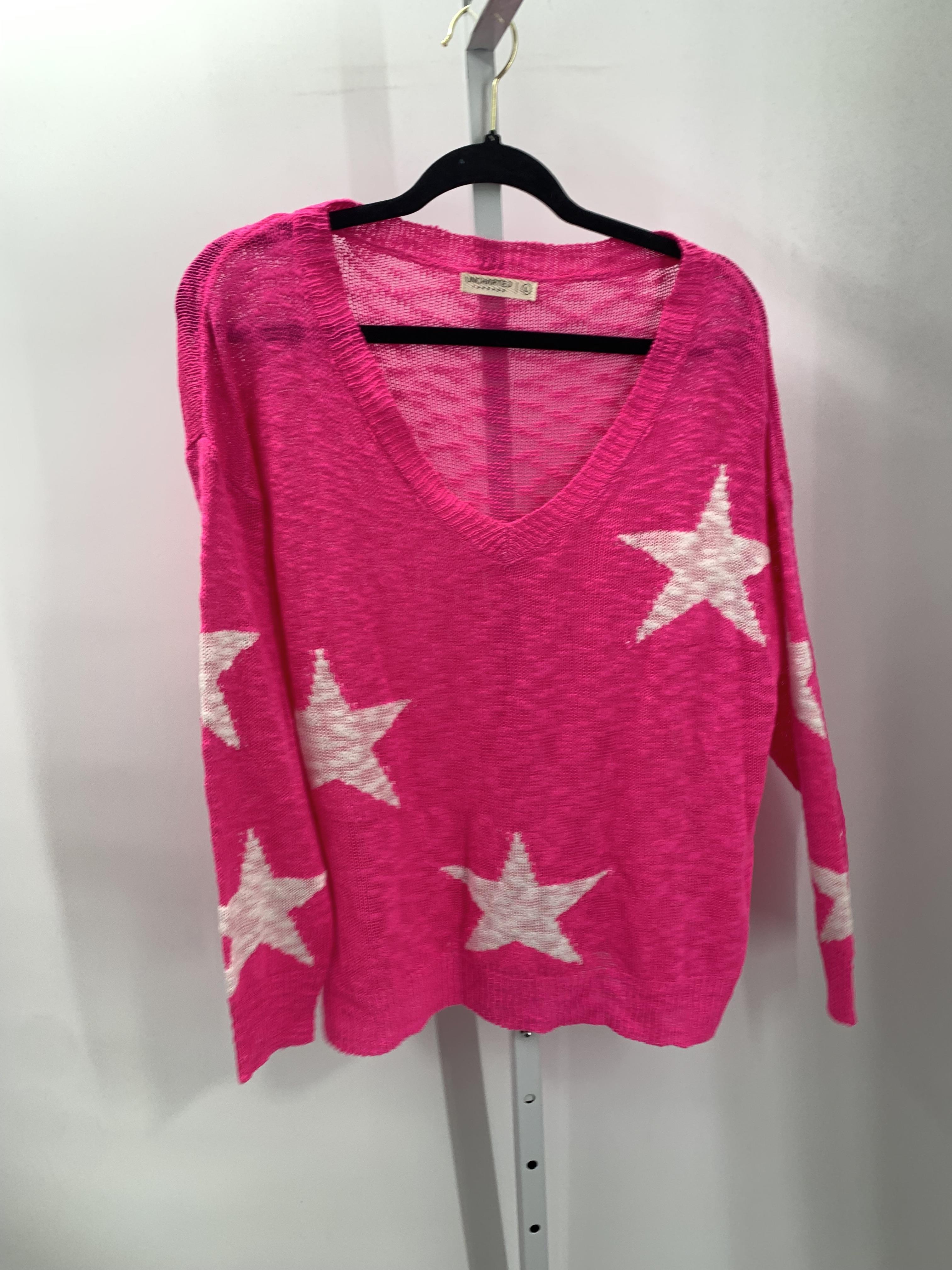 Size Large Juniors Long Sleeve Sweater