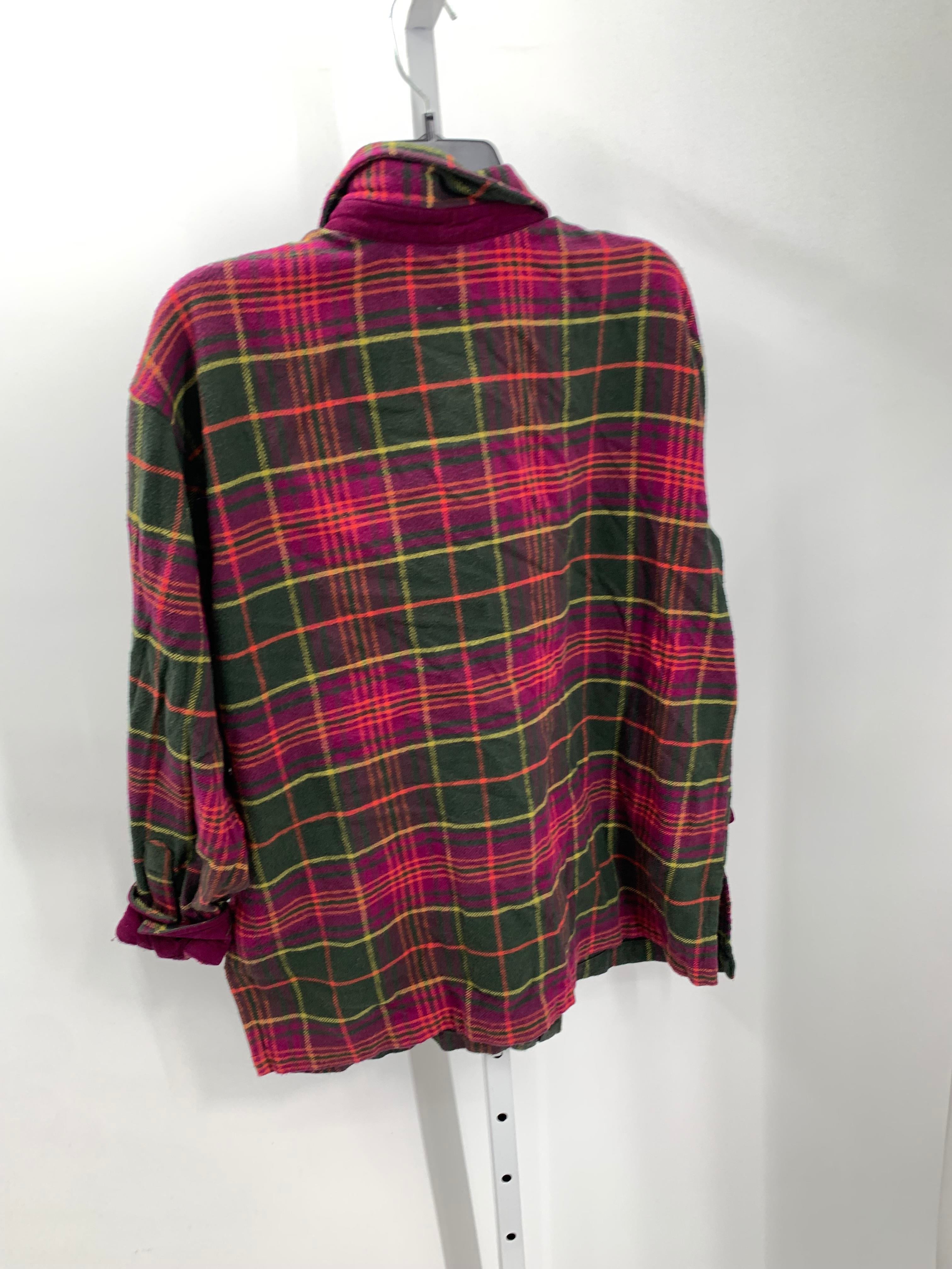 Denim & Co. Size Large Misses Long Sleeve Shirt