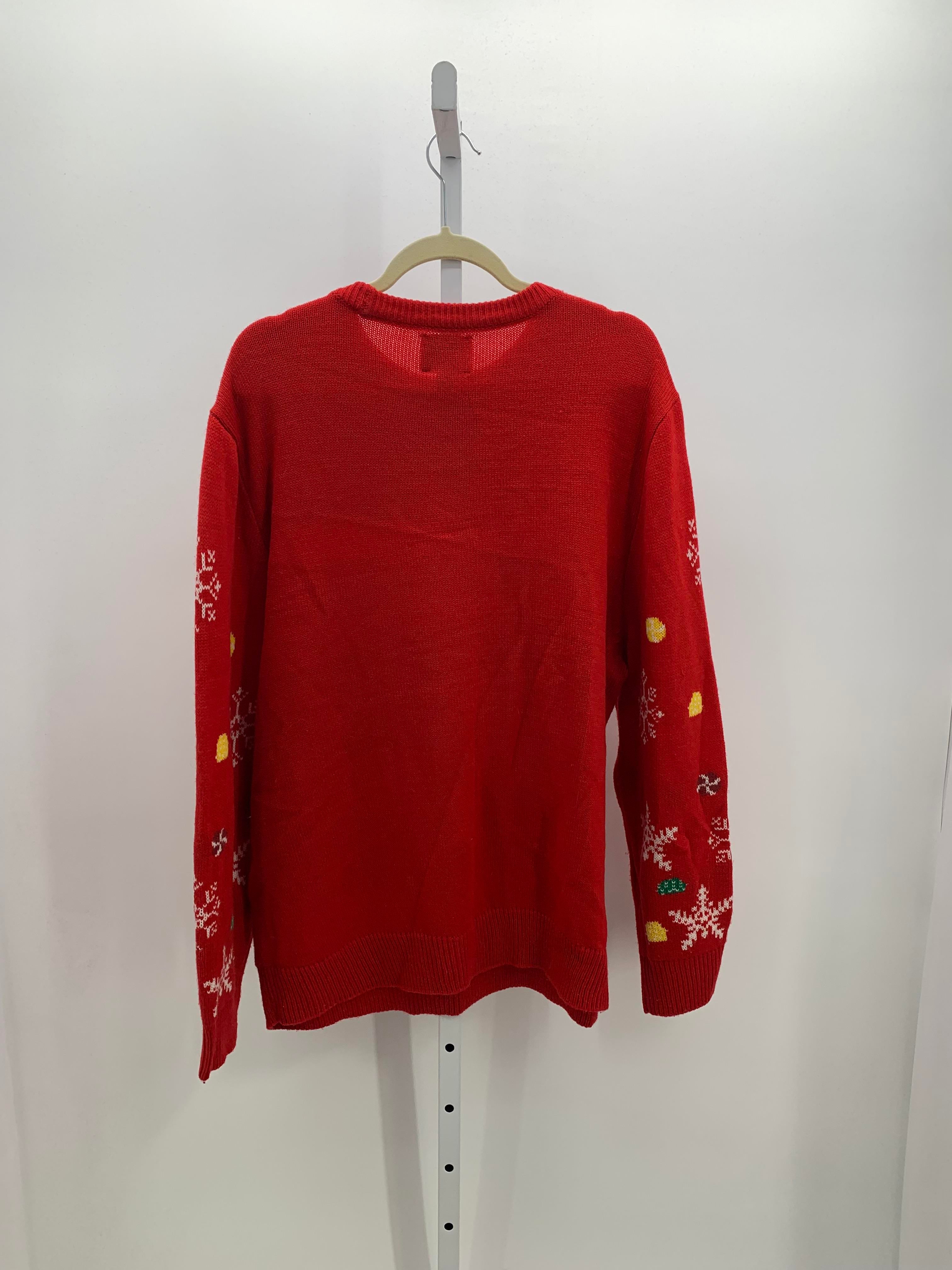 LONG SLV SWEATER SNOWFLAKES GINGERBREAD