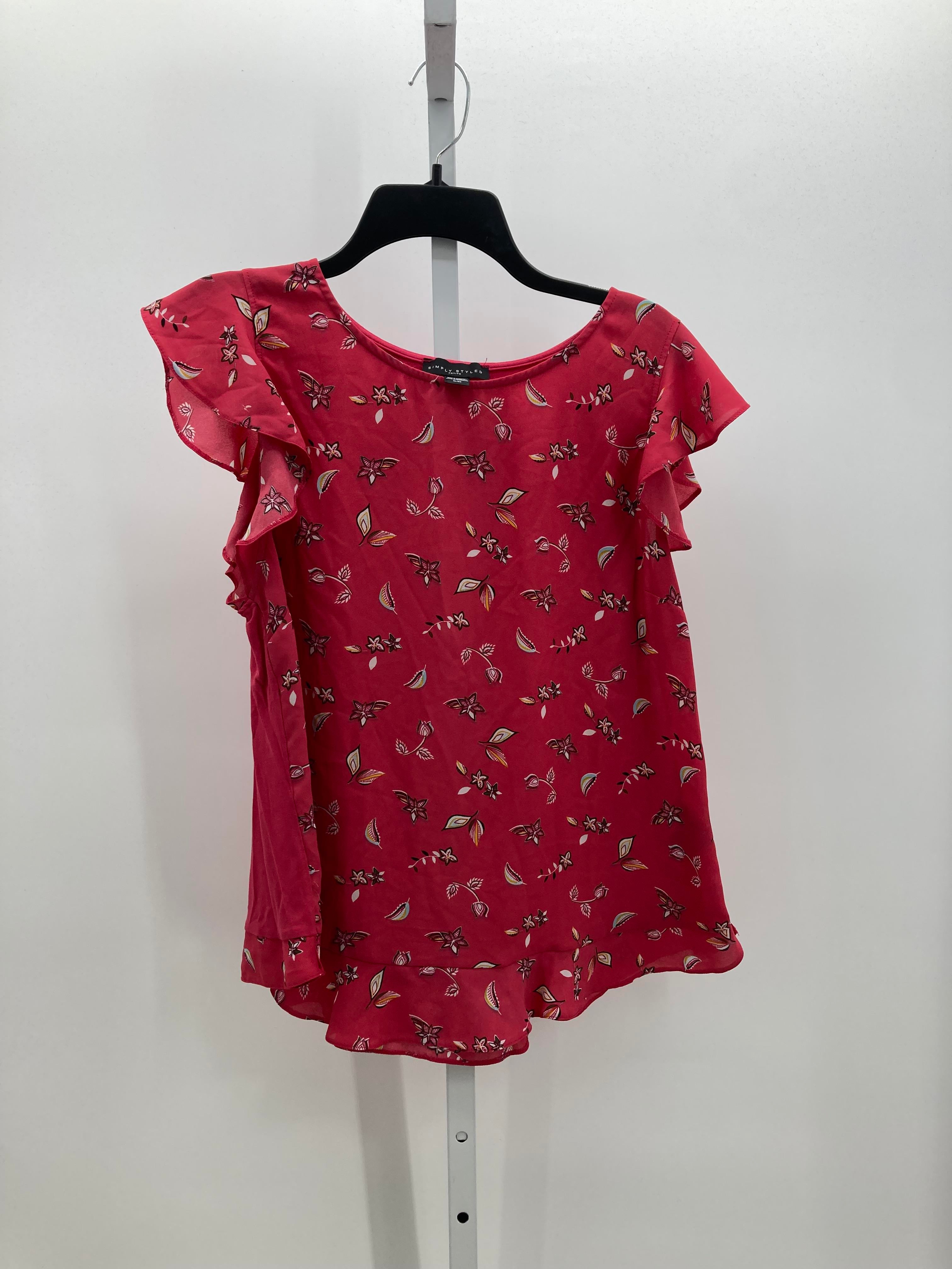 Simply Styled Size Extra Large Misses Short Sleeve Shirt