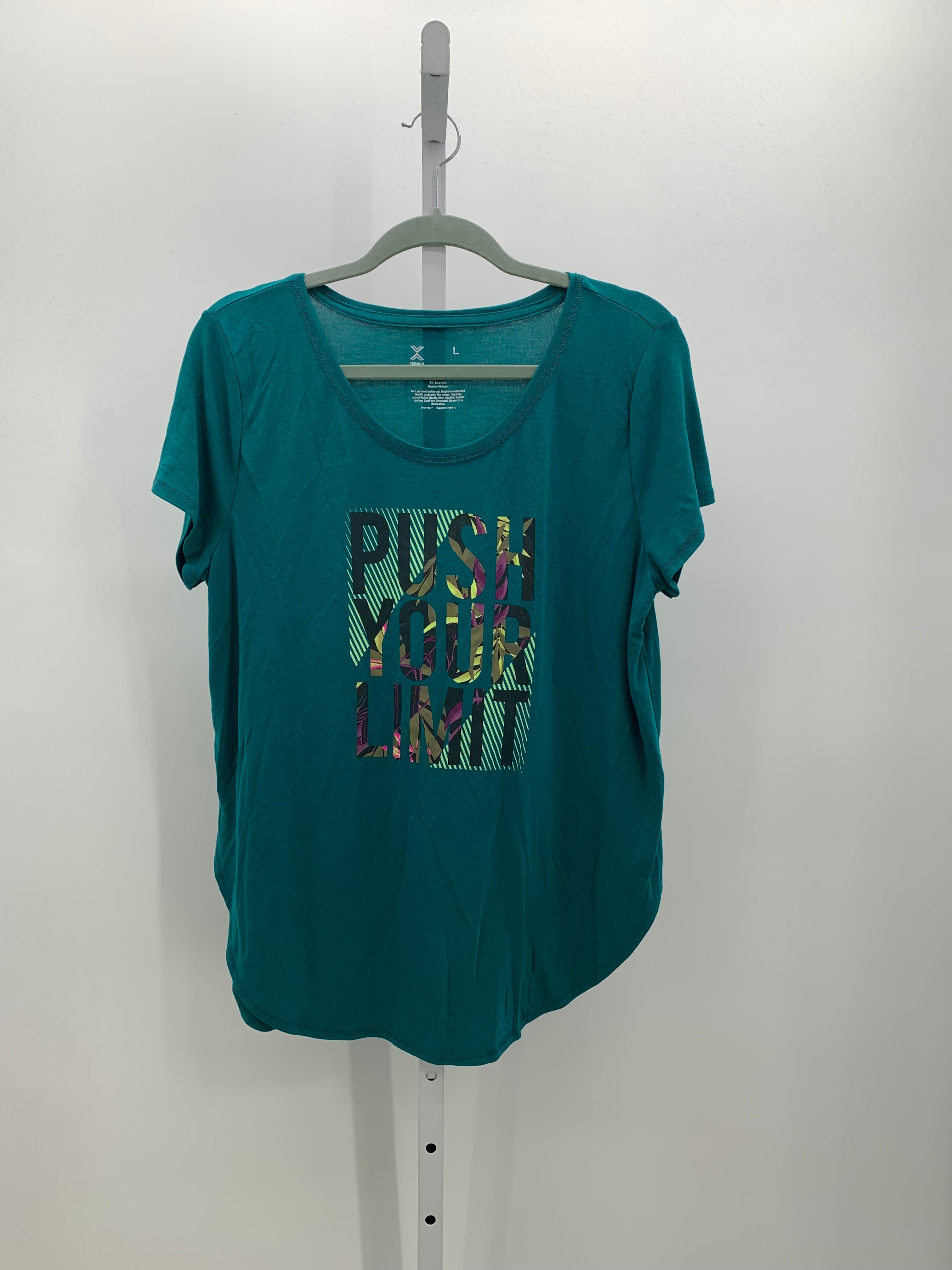 Xersion Size Large Misses Short Sleeve Shirt