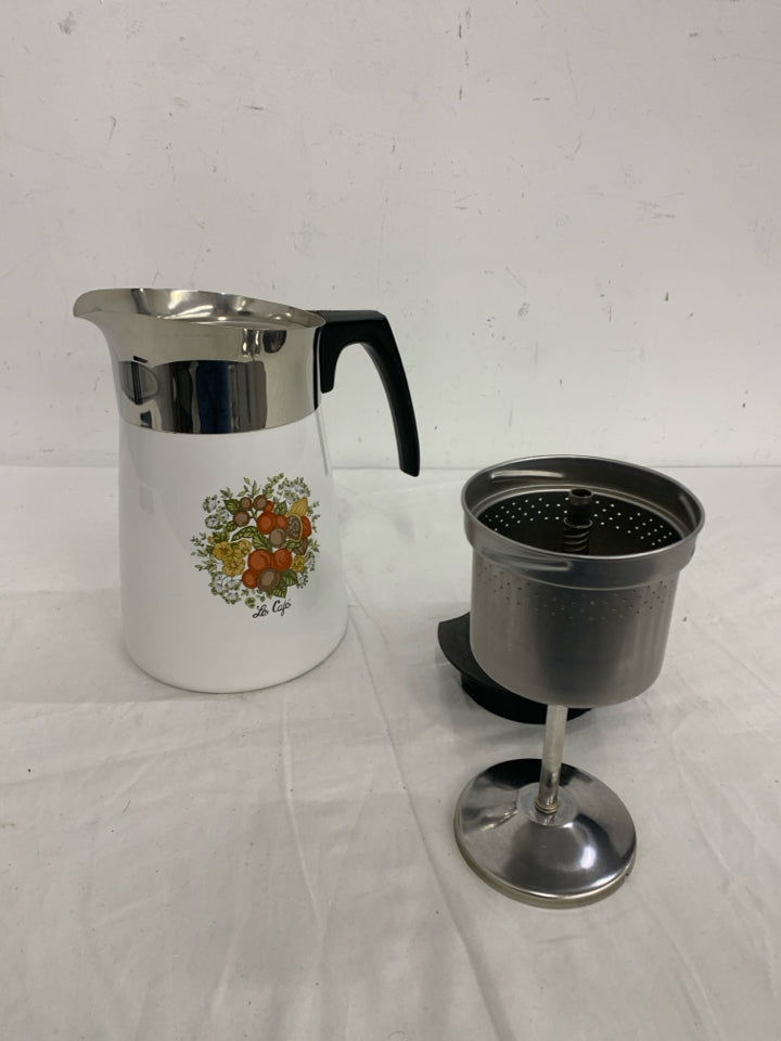 VINTAGE LE CAFE COFFEE PERCOLATOR.