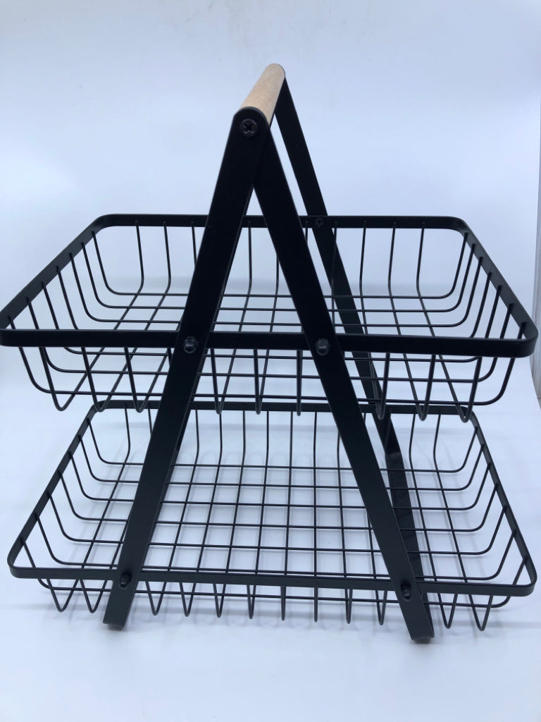 2 TIER WIRE BASKET.