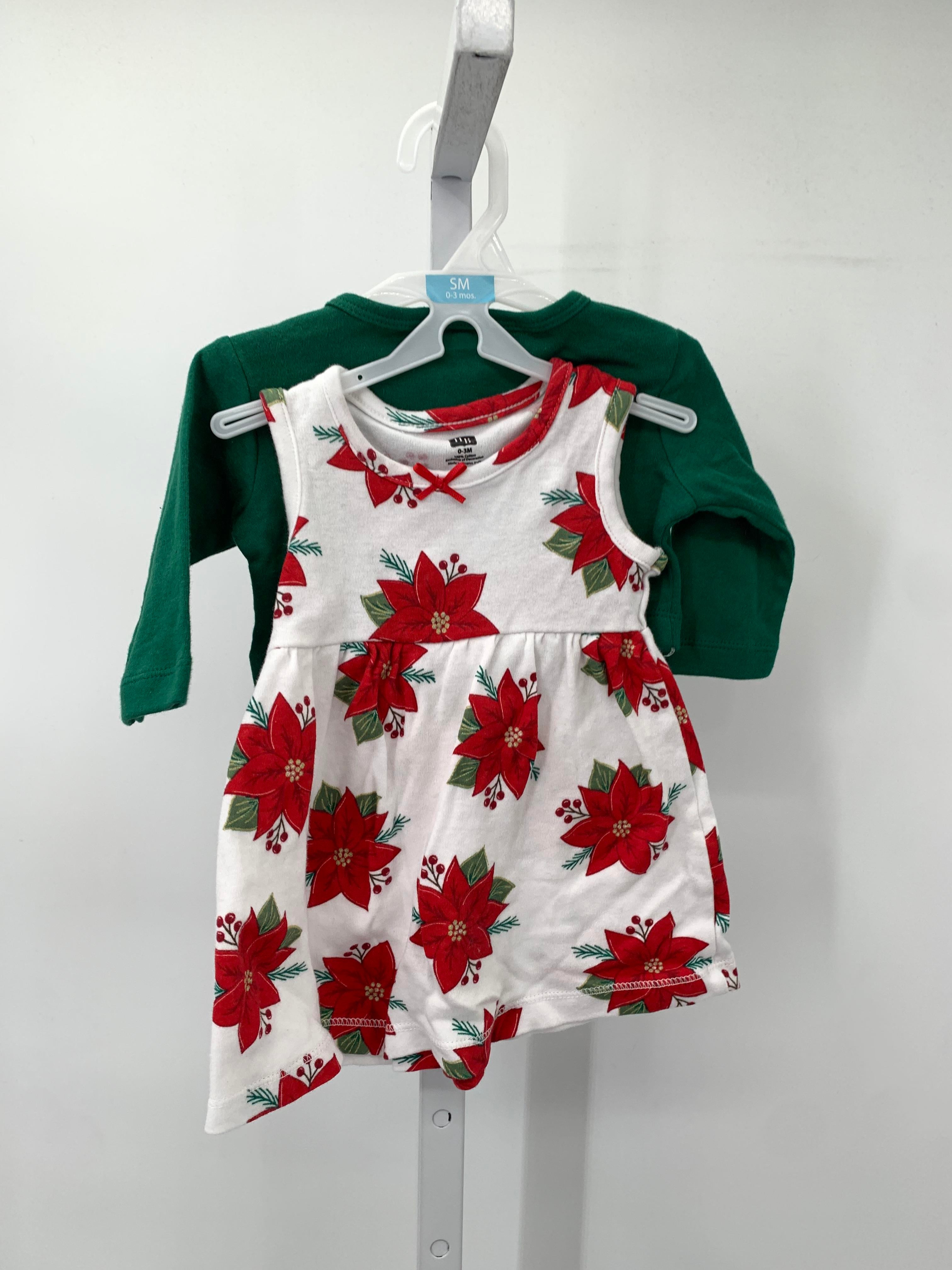 NWOT GREEN SWEATER POINTSETTA DRESS