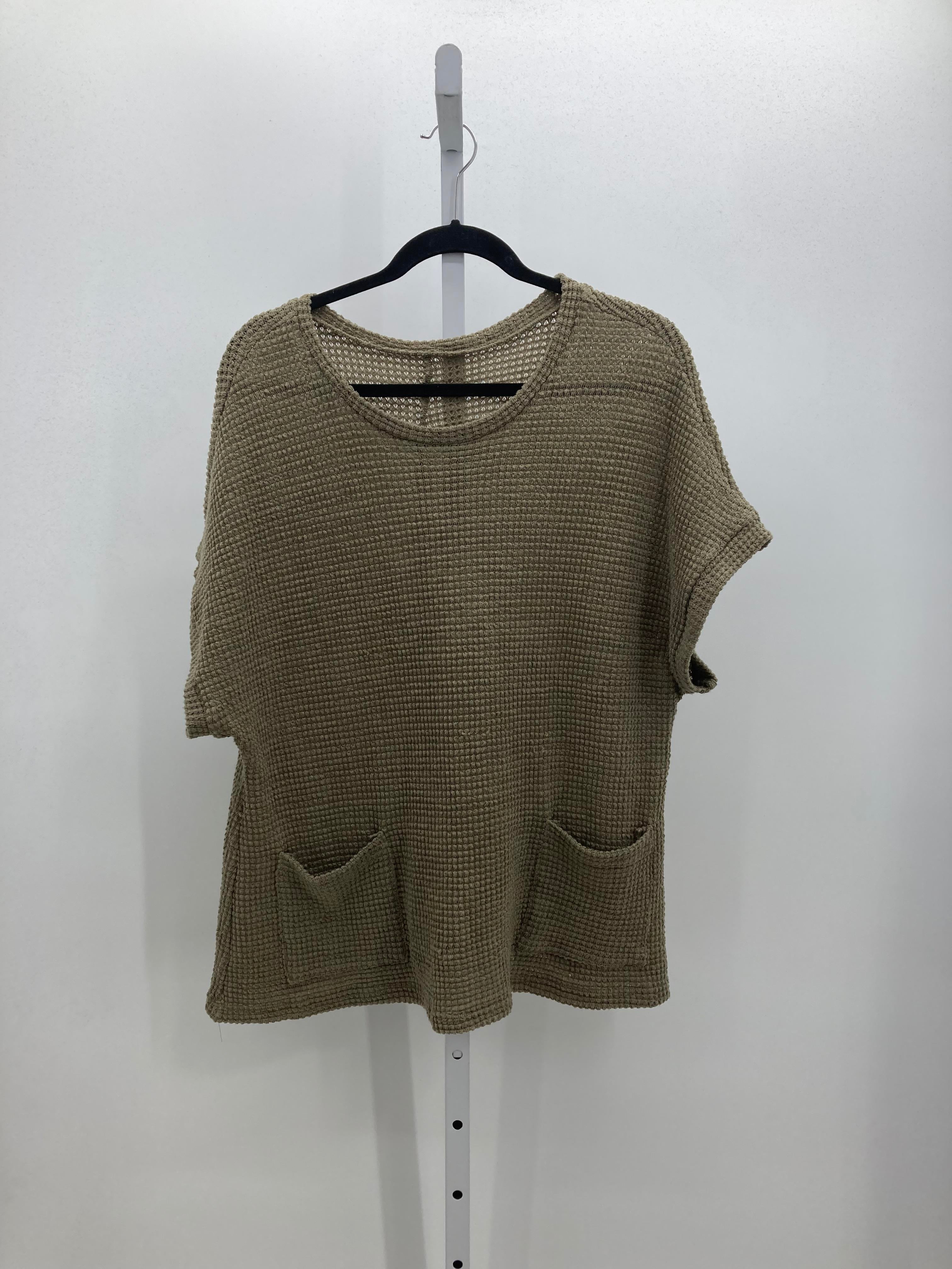 Size 0X Womens Short Slv Sweater