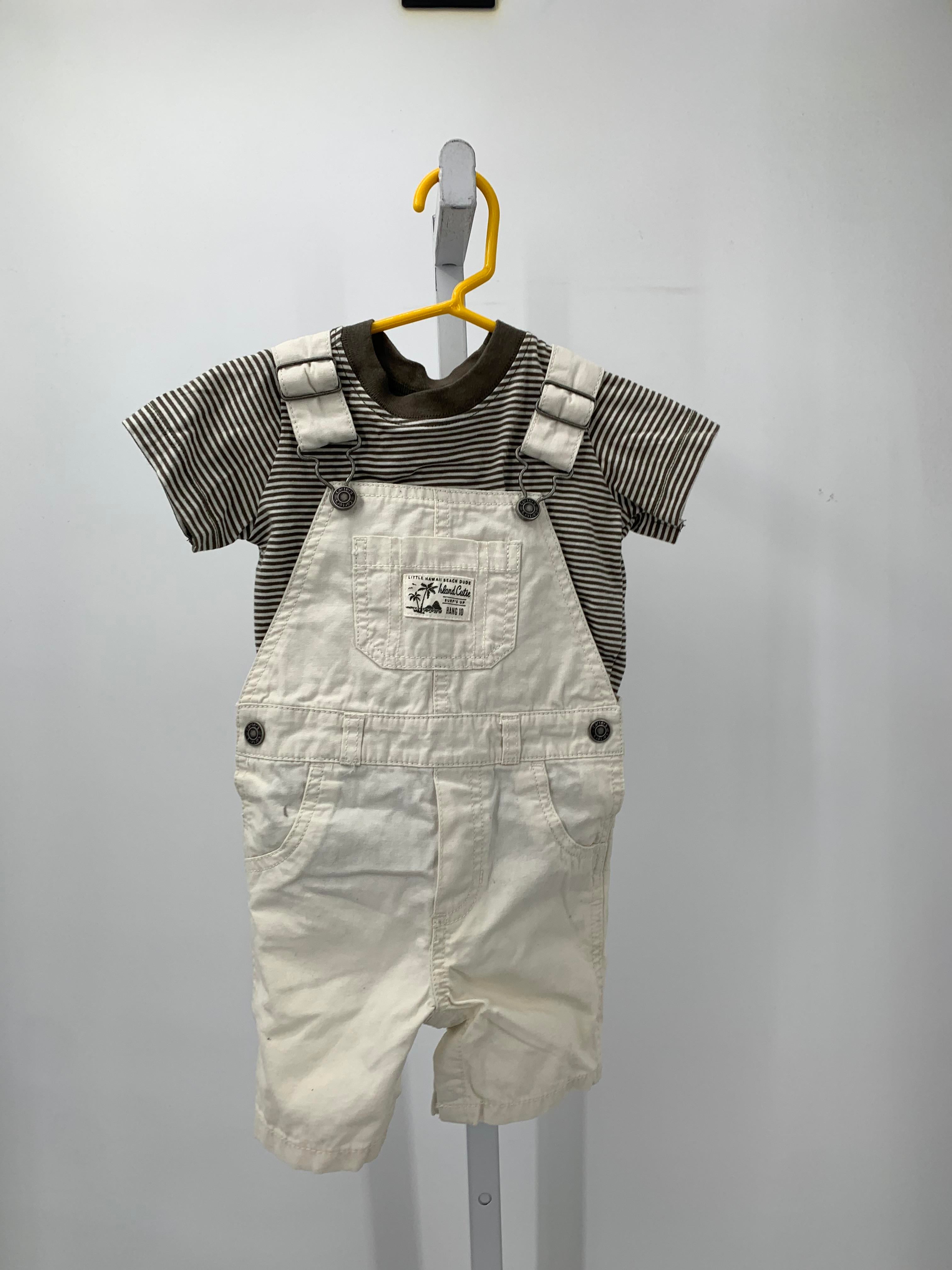 STRIPE SHIRT ISLANDS CUTIE SHORTALLS
