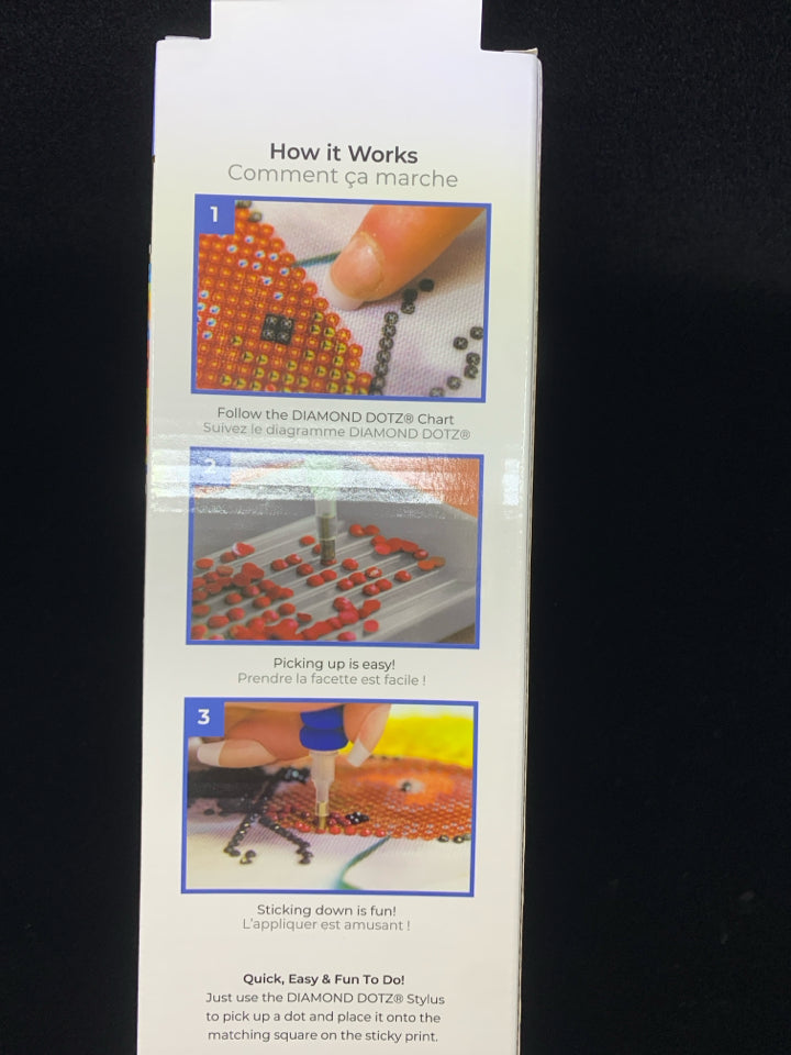 NIB KALEIDOSCOPE WALK ELEPHANT DIAMOND ART DIAMOND DOTZ.