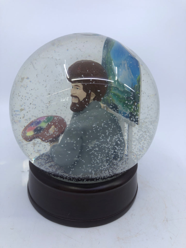 NIB BOB ROSS SNOW GLOBE.