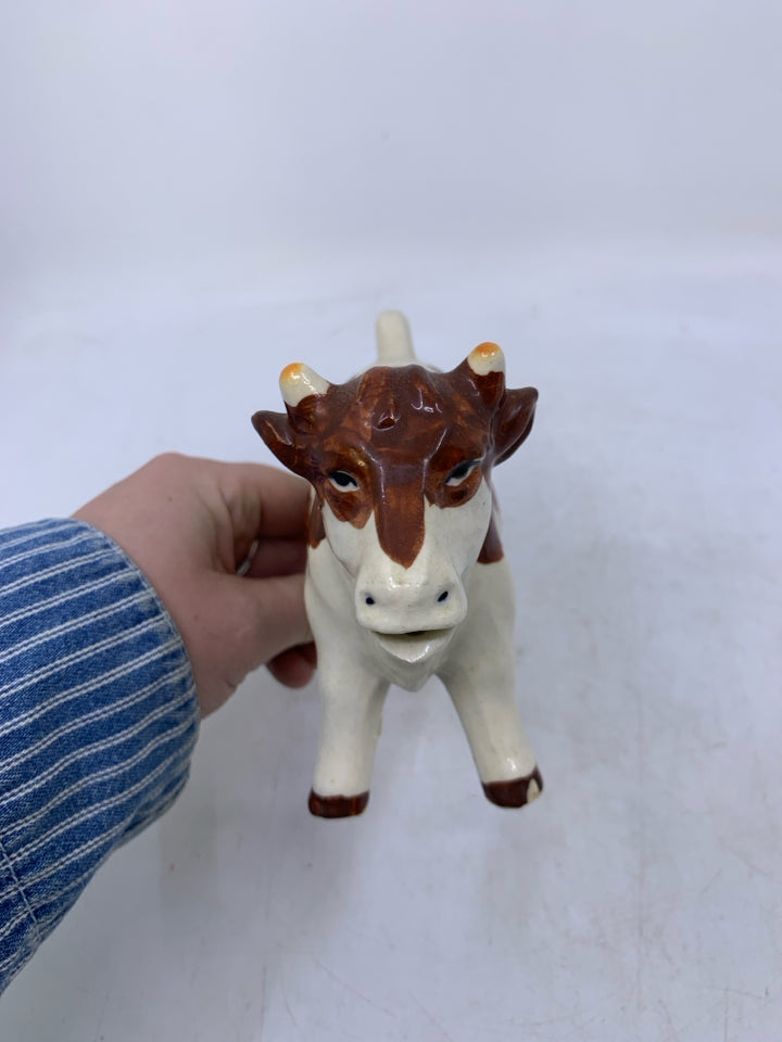VTG COW WITH BROWN SPOTS CREAMER- JAPAN